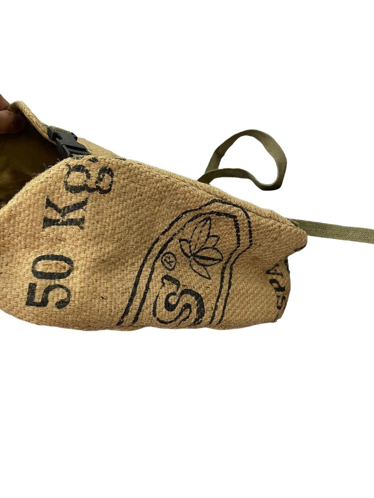 Handmade Coffee Sacks Messengger Bag Military Style Custom 1🟩 Size ONE SIZE - 10 Thumbnail