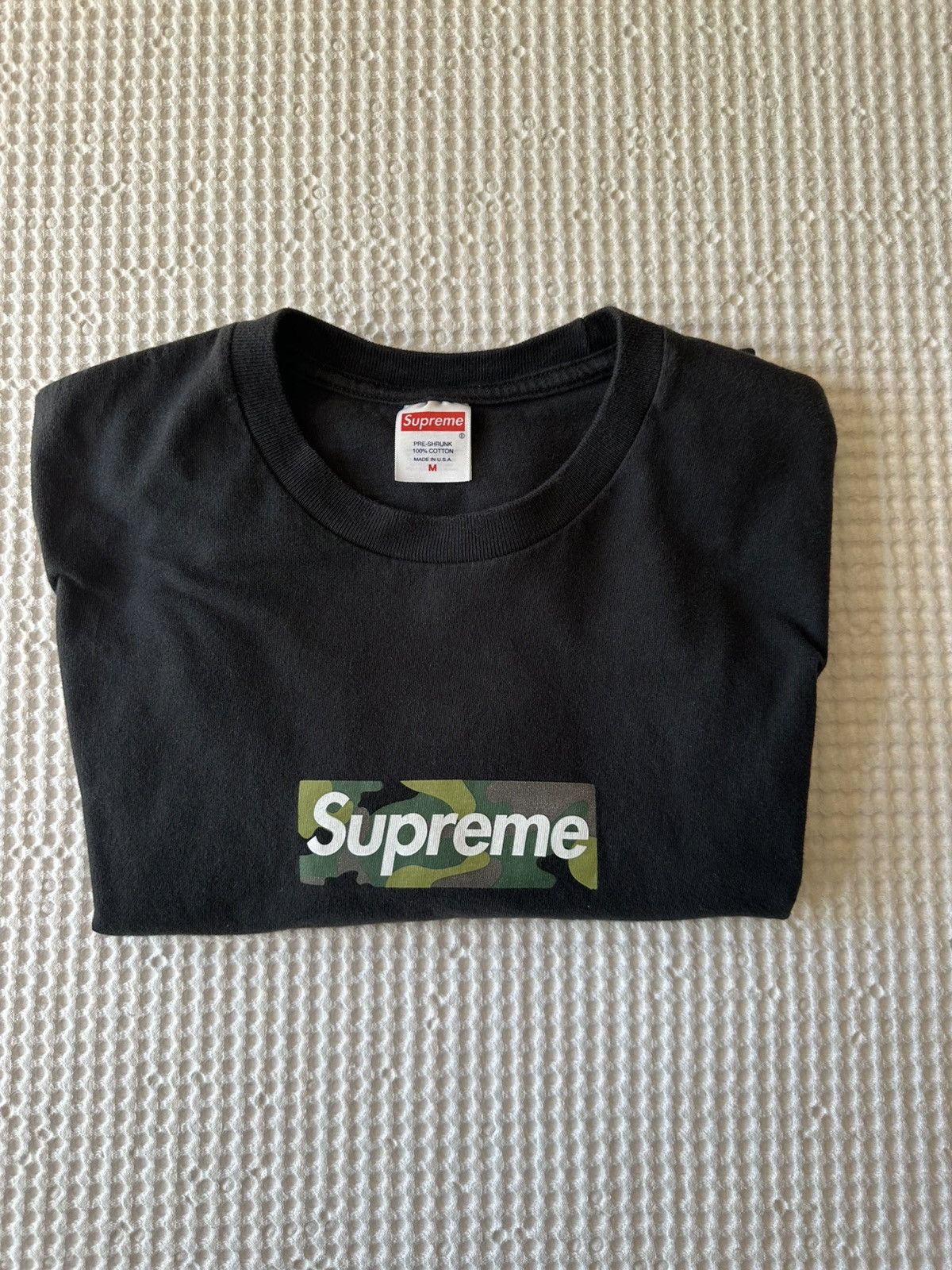 Supreme Box Logo Tee Black M Camo Box 【公式通販】