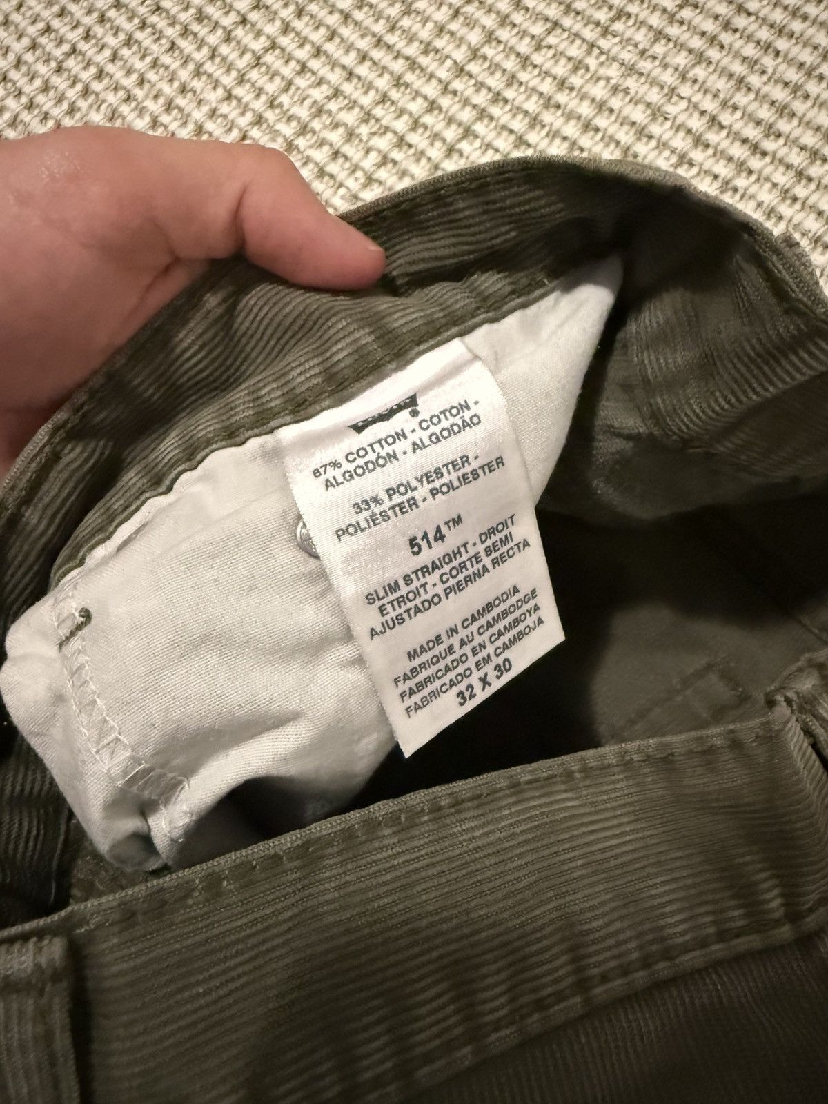 Levi's Levi’s 514 Corduroy Pants Size US 32 / EU 48 - 3 Thumbnail