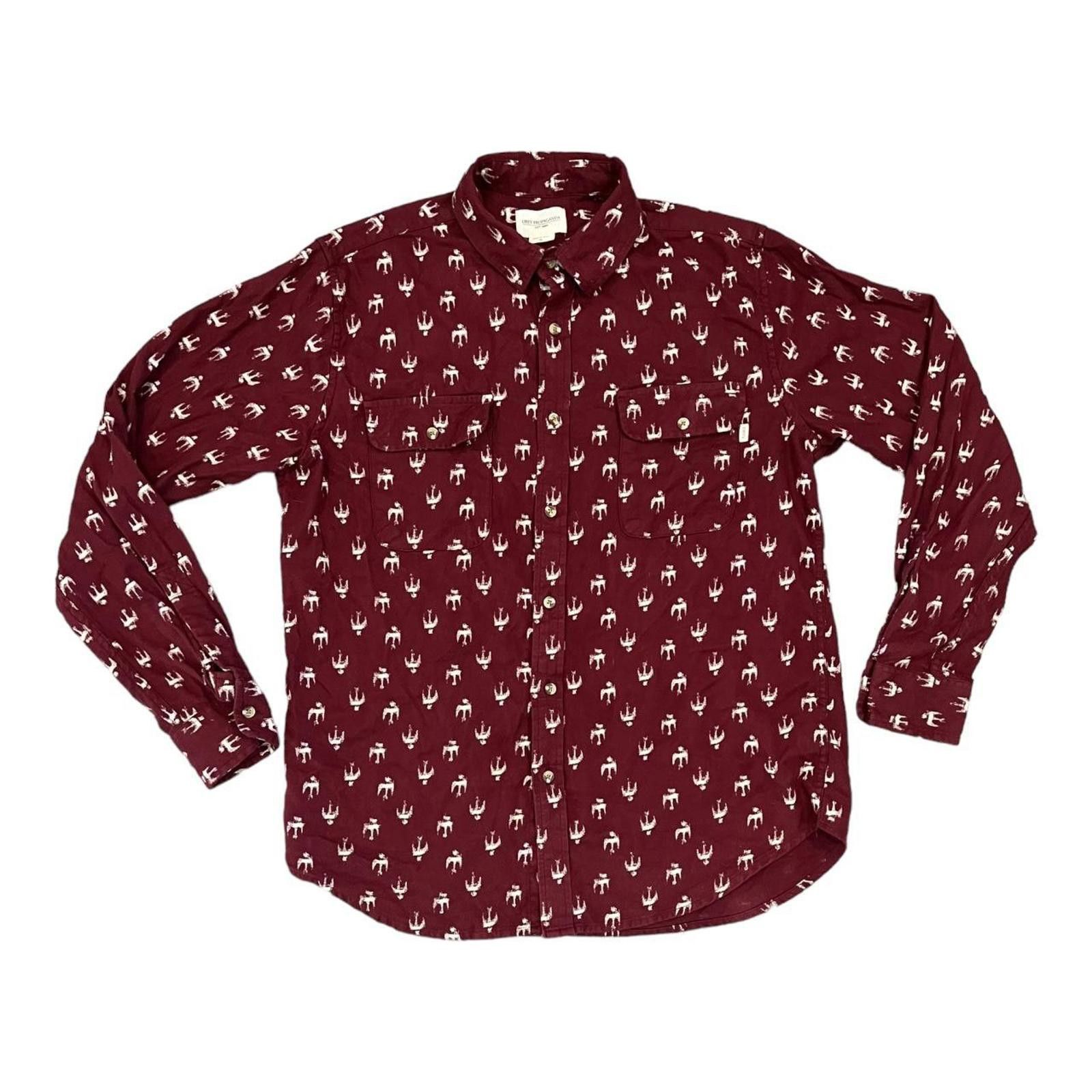 Obey Obey Propaganda Dove Marron Button Down Shirt Size US M / EU 48-50 / 2 - 1 Thumbnail