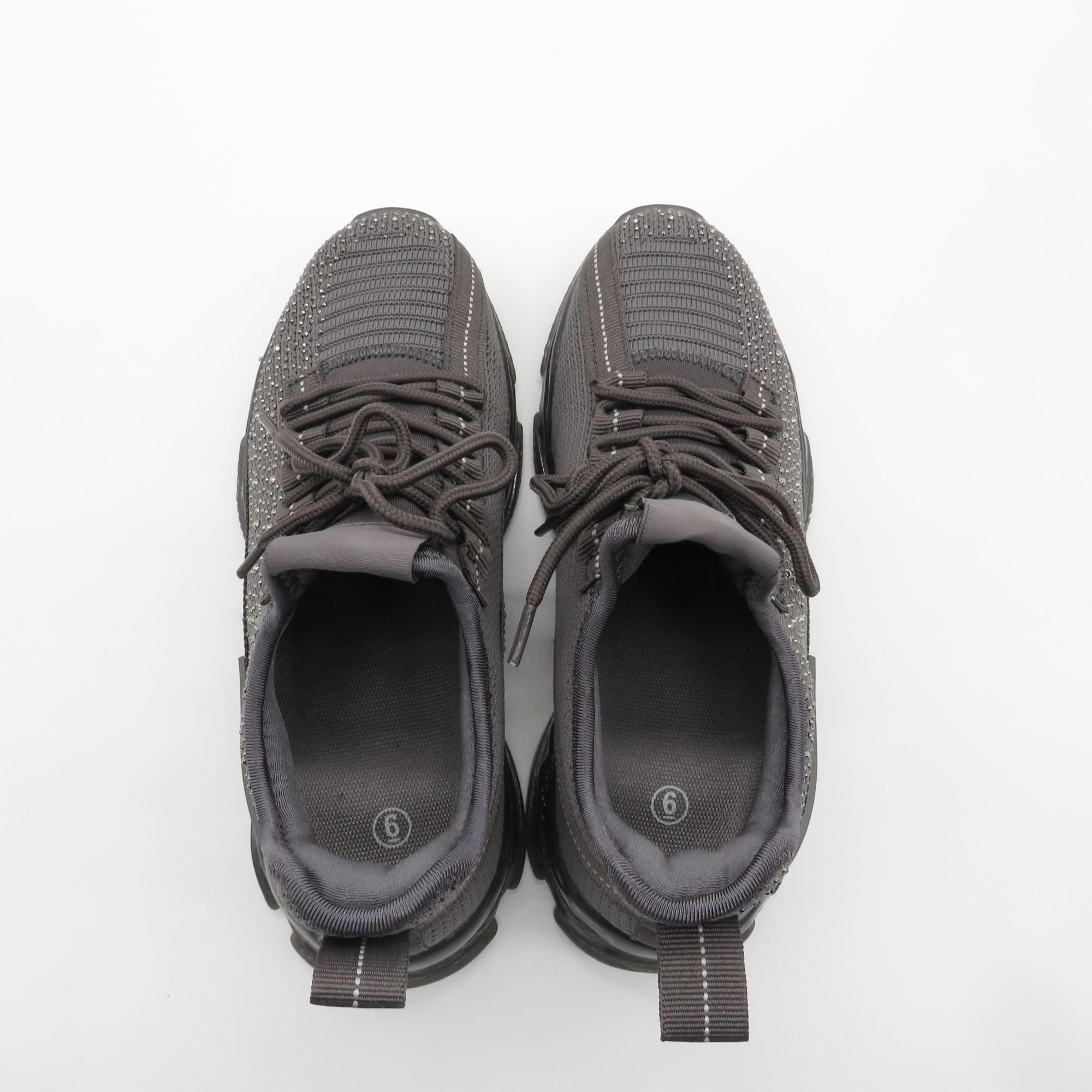 Other Rhinestone-Embellished Women's Athletic Sneakers Size 6 Char Size US 6 / IT 36 - 5 Thumbnail