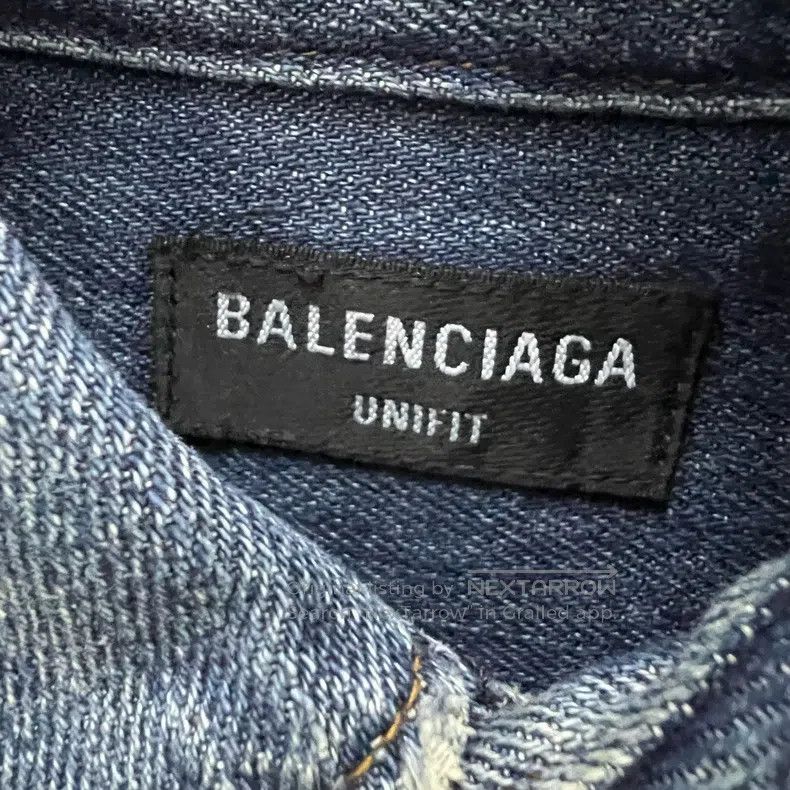 Balenciaga Balenciaga Blue Tie-Dye Denim Shirt Size US S / EU 44-46 / 1 - 3 Thumbnail