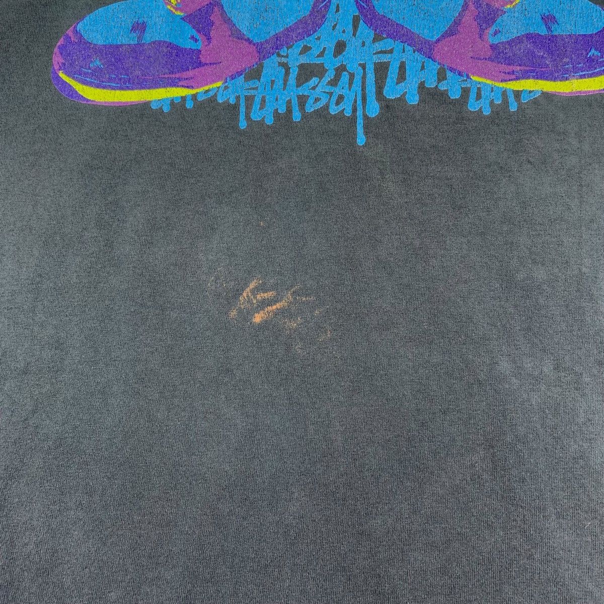 Stussy × Vintage Vintage 90s STUSSY sneakers big printed streetwear tee Size US L / EU 52-54 / 3 - 9 Thumbnail