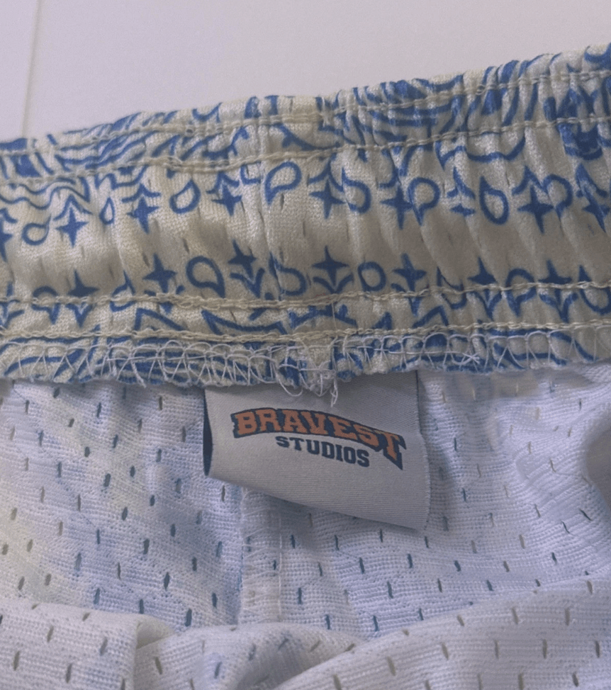 Bravest Studios Bravest Studios Short "Screenprinted Paisley Cream" Size US 30 / EU 46 - 4 Thumbnail