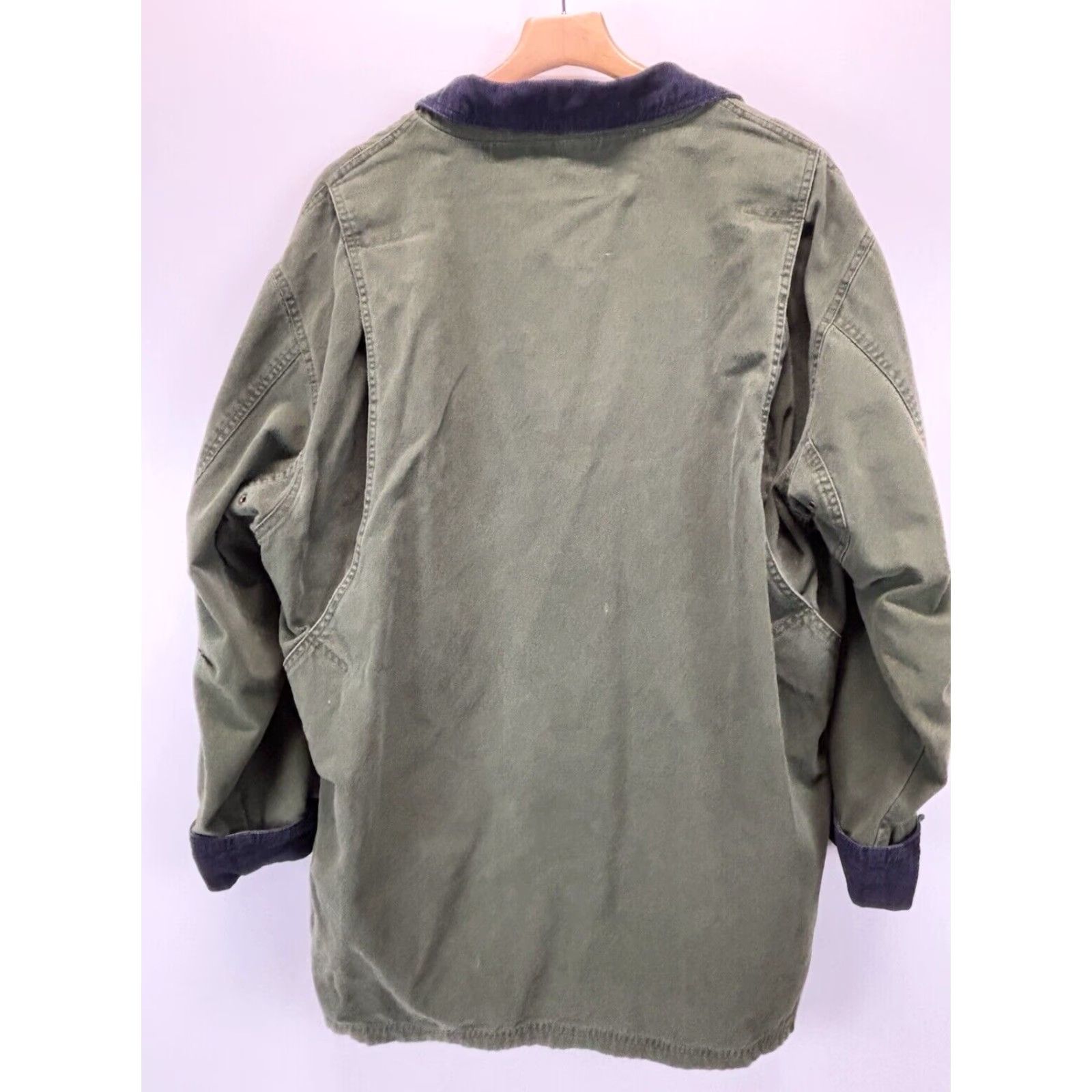 Vintage Vintage Saddlebred Canvas Barn Coat Jacket Men Large Green 90s Workwear Flannel Lined Size US L / EU 52-54 / 3 - 2 Thumbnail