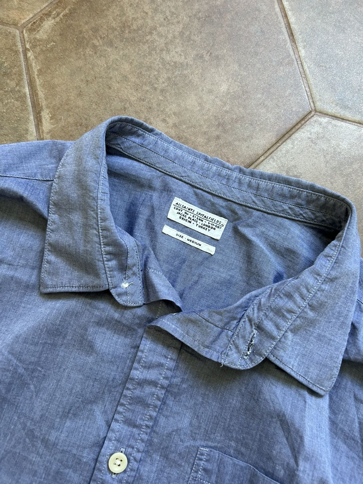 Allsaints × Japanese Brand ALLSAINTS COTTON SHIRT Size US M / EU 48-50 / 2 - 5 Thumbnail