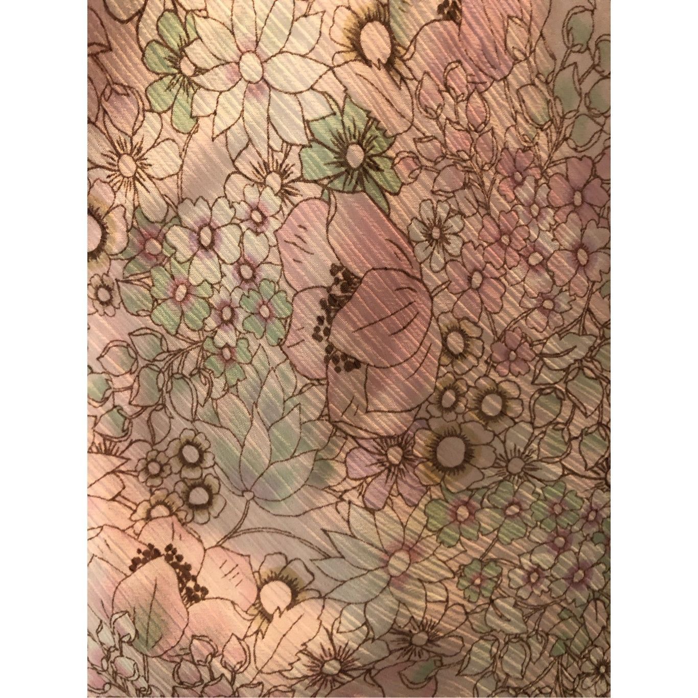 Other Jaclyn Smith Women’s Pink and Teal Floral Pattern Design Ruf Size 30" / US 8 / IT 44 - 4 Thumbnail