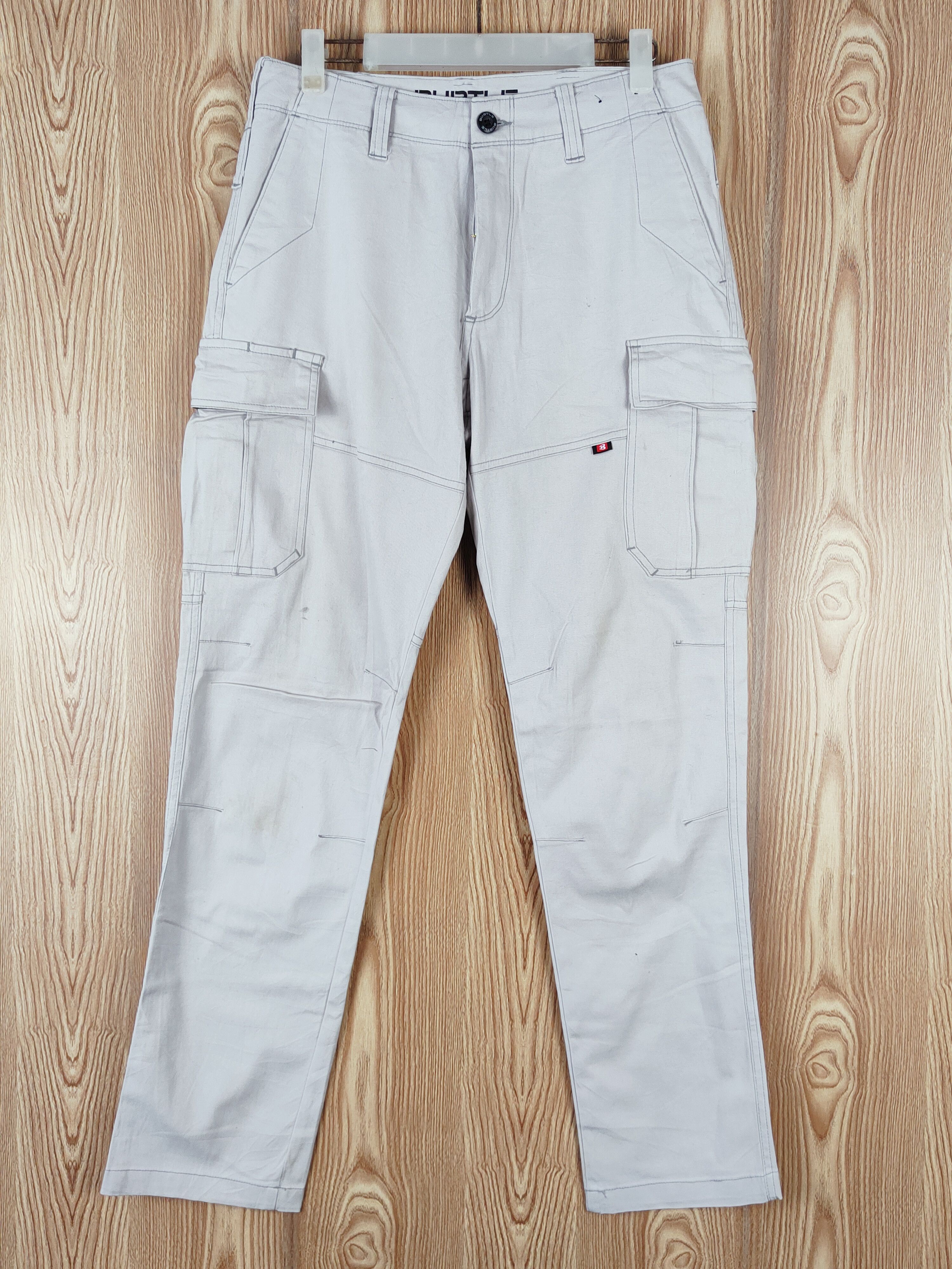 Japanese Brand Burtle Light Gray Multipocket Tactical Cargo Pants #W324 Size US 30 / EU 46 - 1 Thumbnail