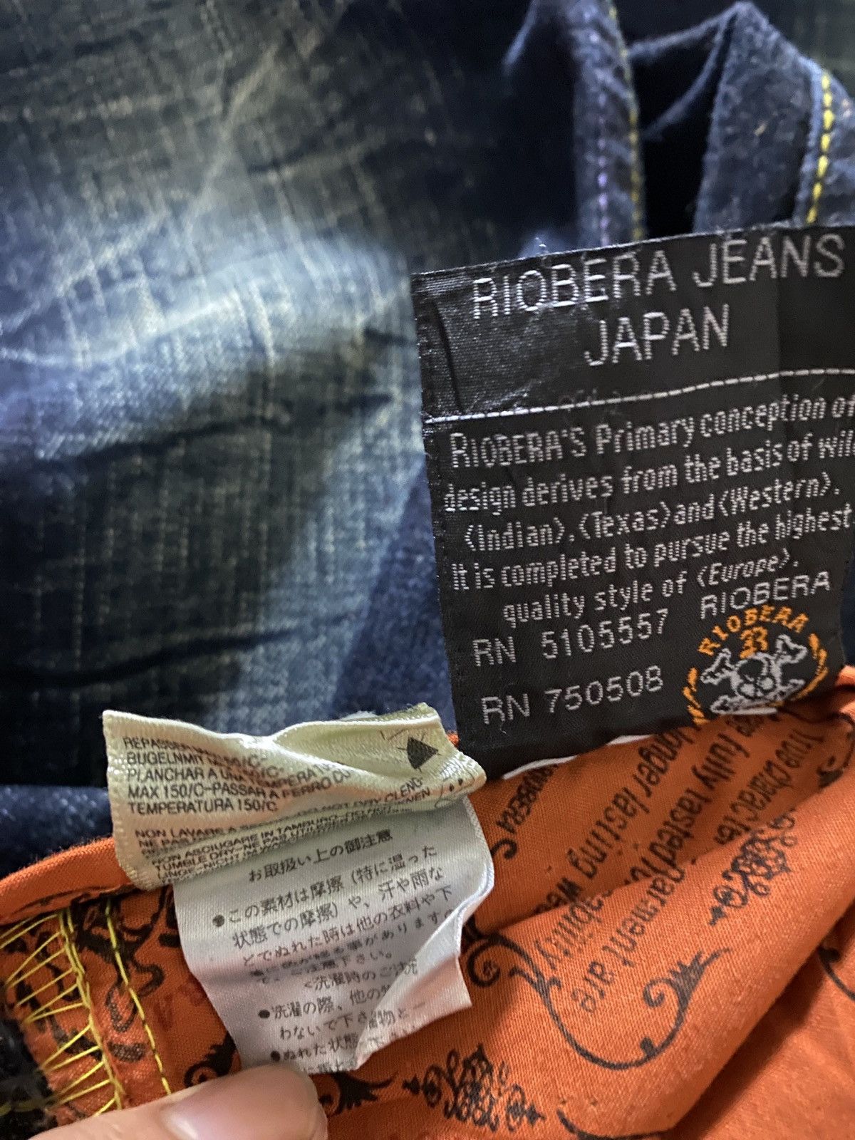 If Six Was Nine 2000's Riobera Seawash Patchwork Flared Jeans Size US 28 / EU 44 - 13 Thumbnail