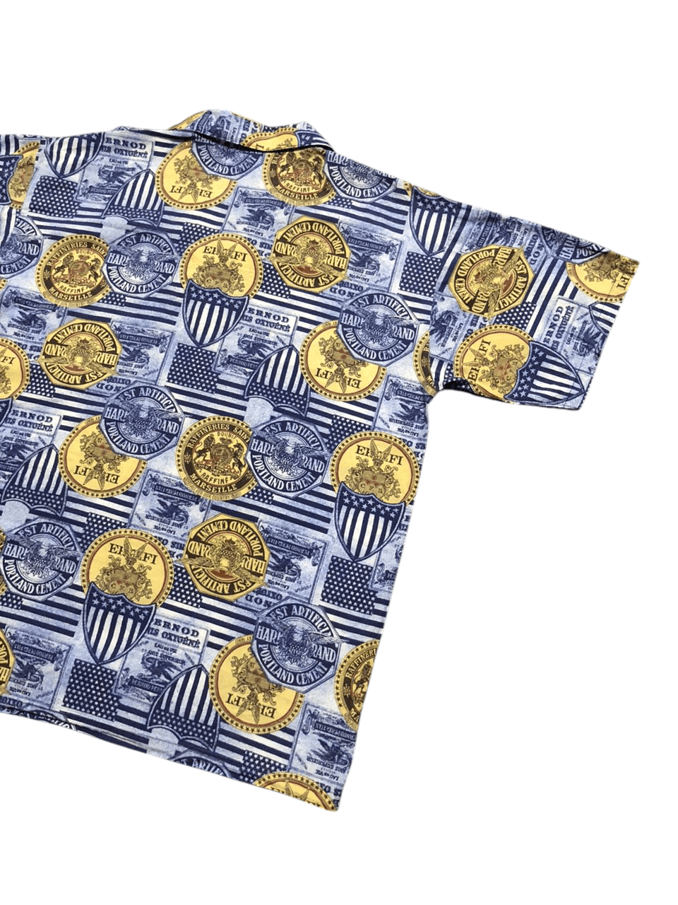 Japanese Brand 80s-90s Vintage Ranian All Over Print Open Collar Shirt Rare Size US L / EU 52-54 / 3 - 8 Thumbnail