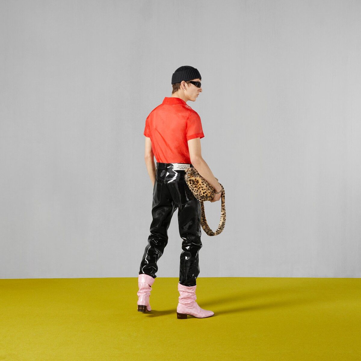 Gucci 34 - Gucci Black Vinyl Pants Trousers Size US 34 / EU 50 - 3 Thumbnail