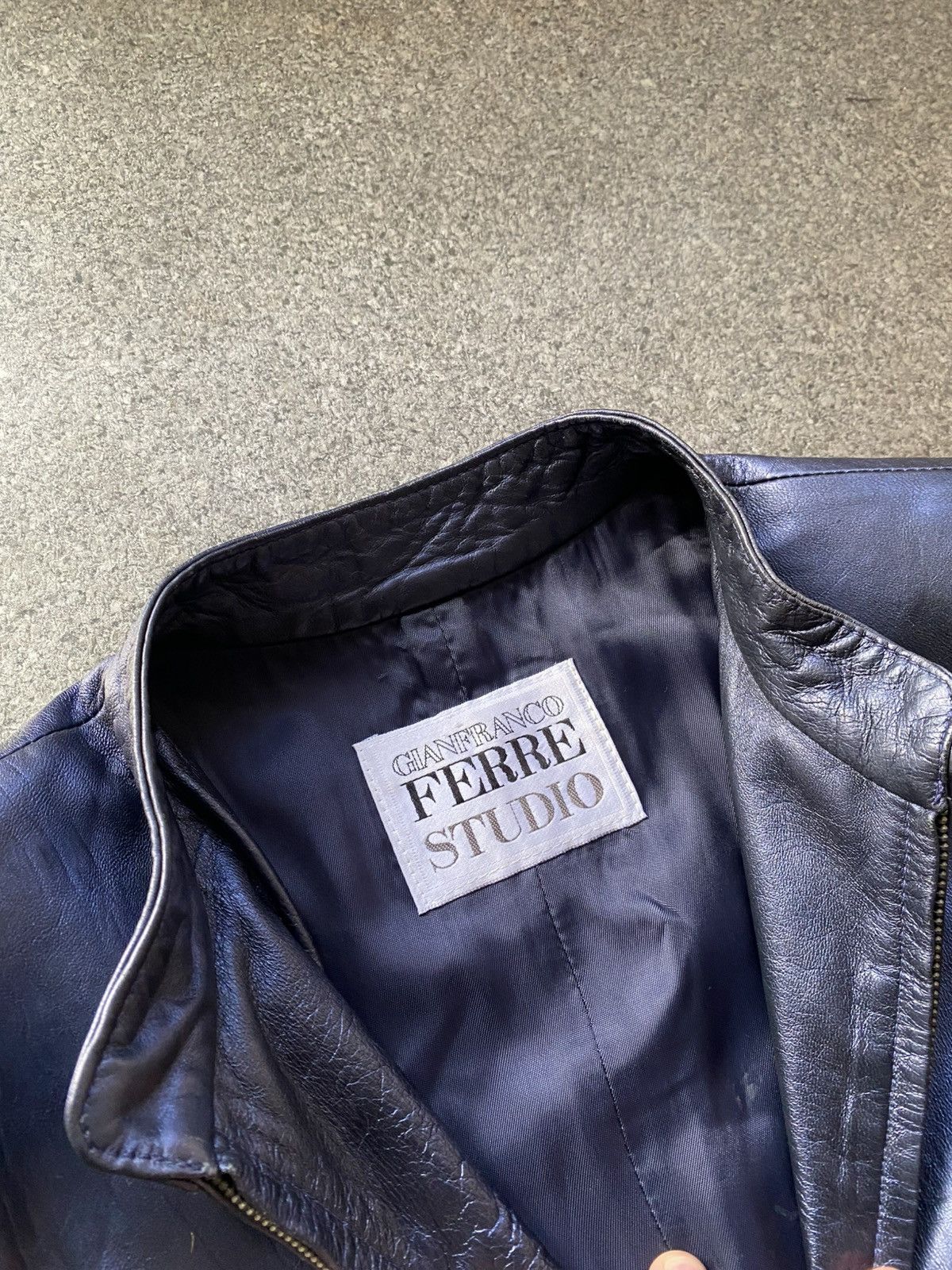 Gianfranco Ferre × Vintage Vintage Gianfranco Ferre GF Leather Jacket Size M / US 6-8 / IT 42-44 - 13 Thumbnail