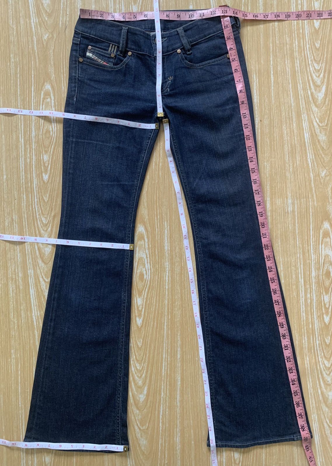 Adidas × Diesel Rare Diesel x Adidas ADI-LOUVELY Stretch Flare Jeans Pants Size US 27 - 23 Thumbnail
