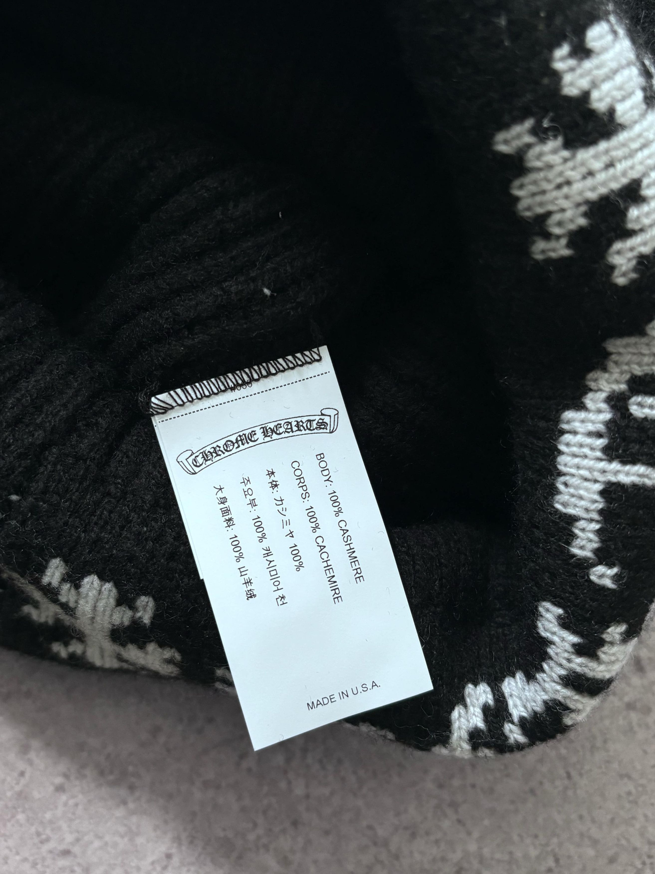 Chrome Hearts CHROME HEARTS Big Daddy Cashmere Beanie Size ONE SIZE - 6 Thumbnail