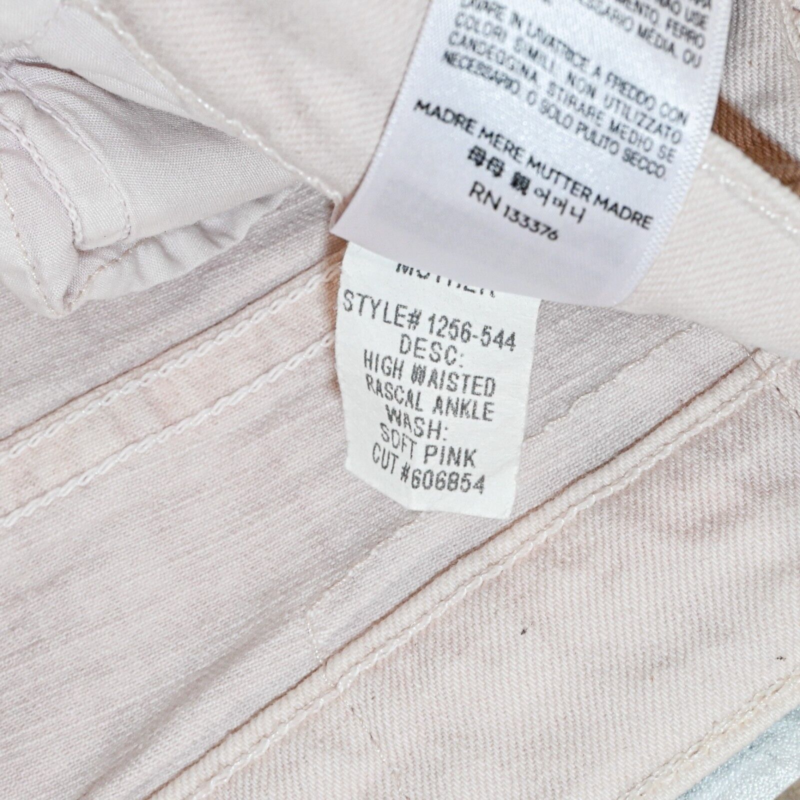 MOTHER MOTHER Superior Denim High Waisted Rascal Ankle Jeans Pink Size 25" / US 0 / IT 36 - 9 Thumbnail