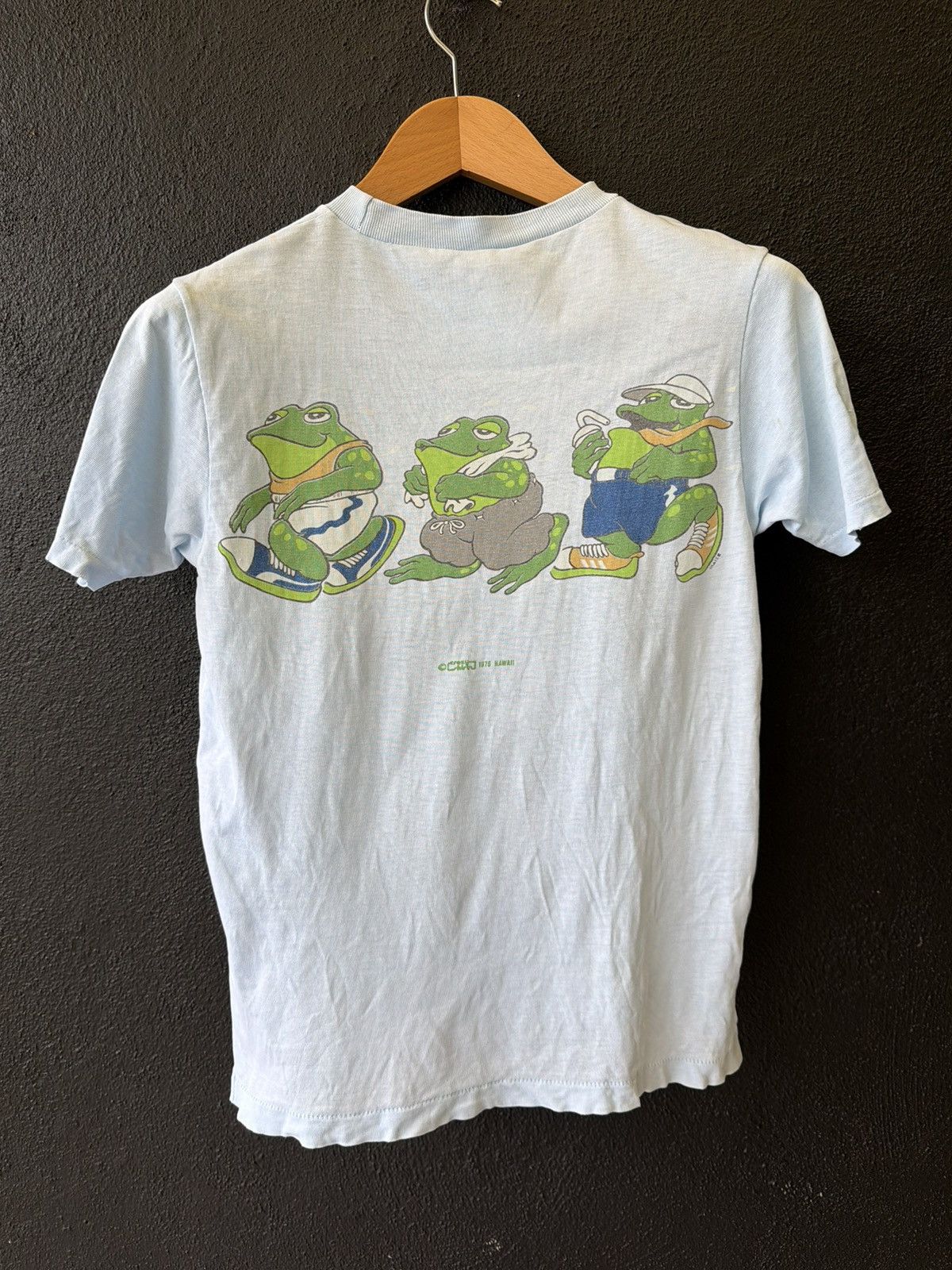 Vintage Vintage 70s/80s Three Frogs Graphic Tee Single Stitch Size US S / EU 44-46 / 1 - 2 Thumbnail