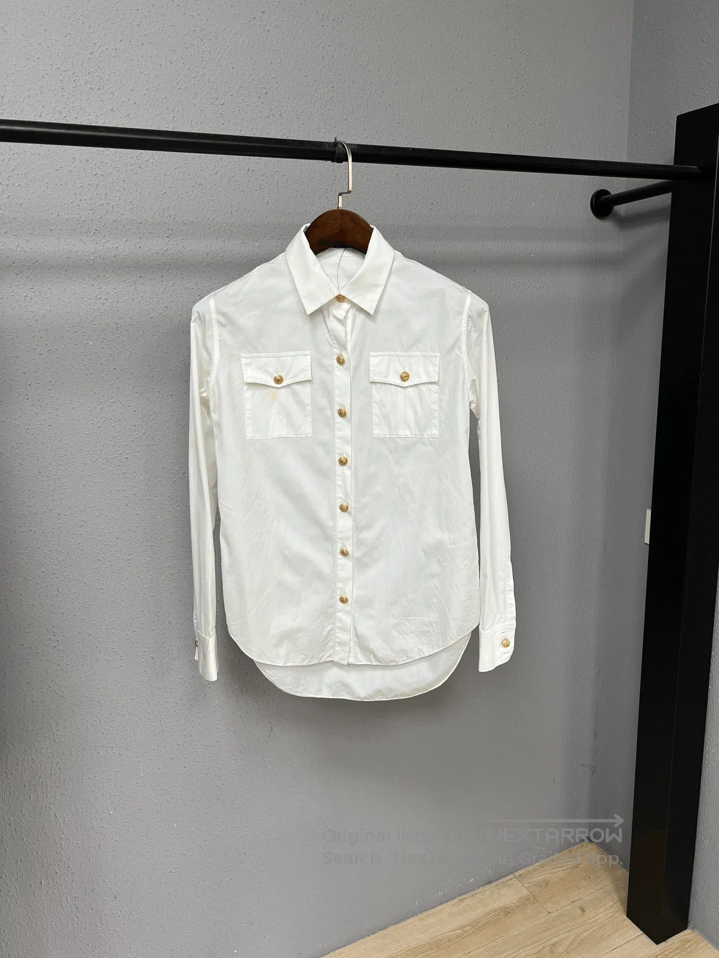 Balmain Balmain Gold Button Shirt. Size XS / US 0-2 / IT 36-38 - 1 Thumbnail