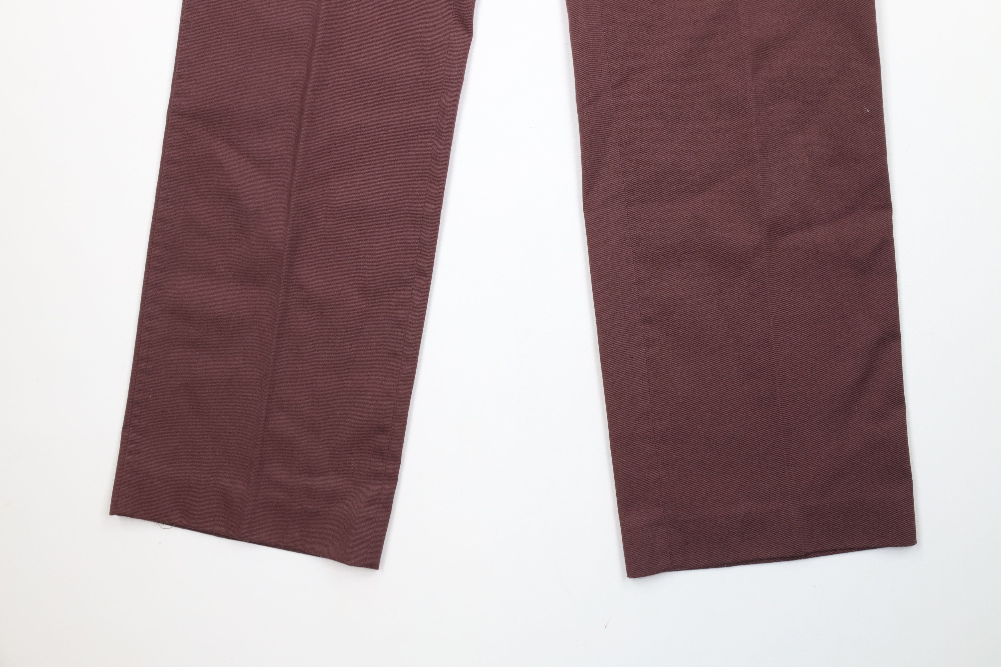 Vintage Vintage 70s Streetwear Wide Leg Chino Pants Purple USA Size US 31 - 4 Thumbnail