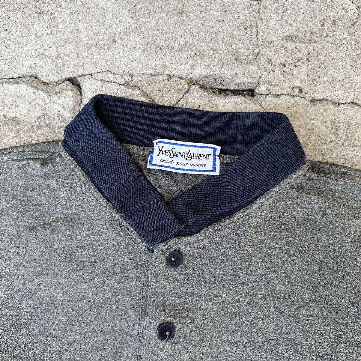 Yves Saint Laurent Yves Saint Laurent vintage 90 textured polo shirt small logo Size US L / EU 52-54 / 3 - 5 Thumbnail