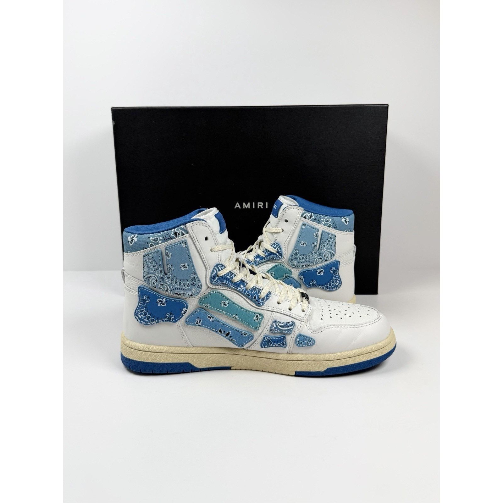 Amiri Size 44EU/11US - Amiri Skel Top Bandana Blue High TRIED ON Size US 11 / EU 44 - 5 Thumbnail