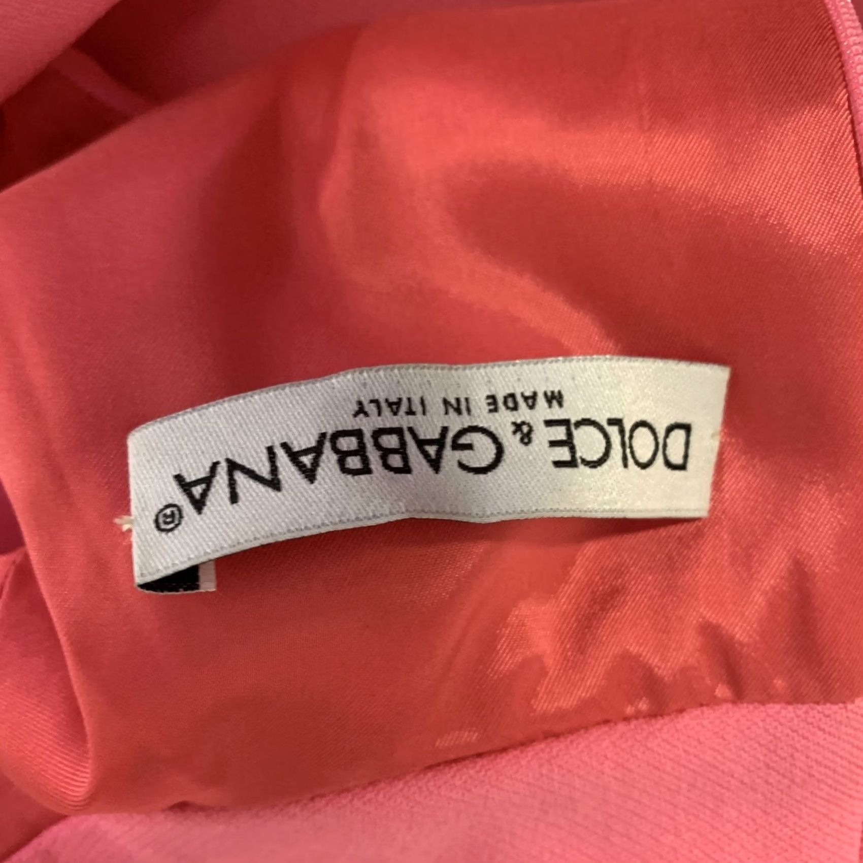Dolce & Gabbana DOLCE & GABBANA Size S Pink Virgin Wool Sheath Knee-Length Dress Size S / US 4 / IT 40 - 5 Thumbnail