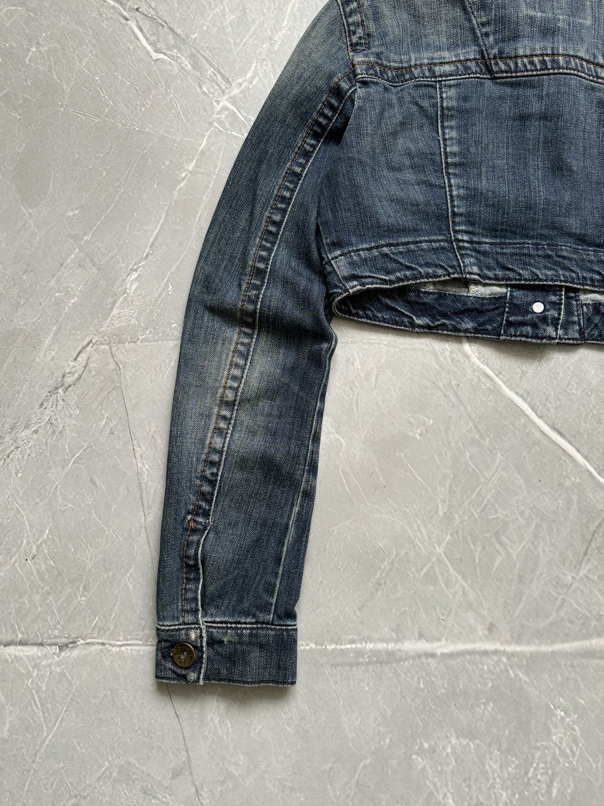 Miss Sixty Vintage Miss Sixtry Cropped Denim Jacket Y2K Avant Garde Size S / US 4 / IT 40 - 17 Thumbnail