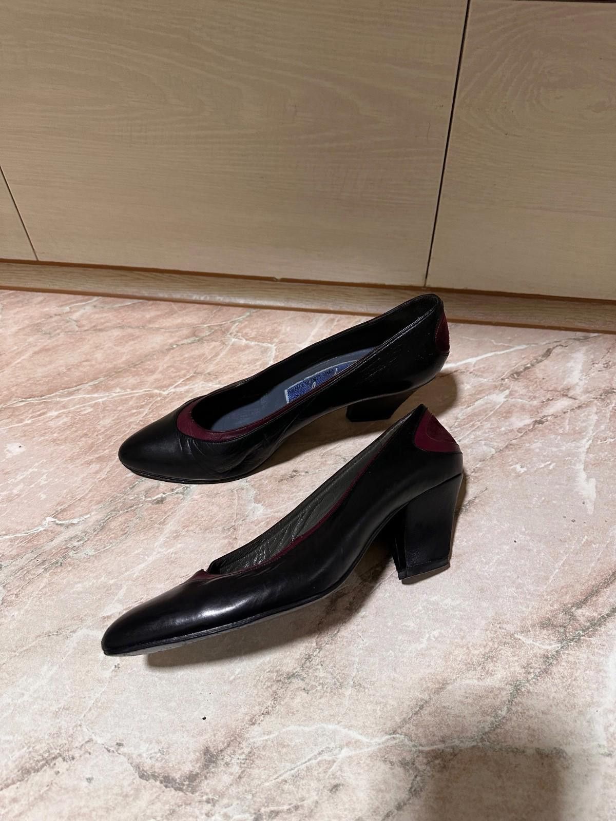 Thierry Mugler Thierry Mugler Vintage 80s Womens Leather Heels Shoes 39.5 Size US 9.5 / IT 39.5 - 1 Thumbnail