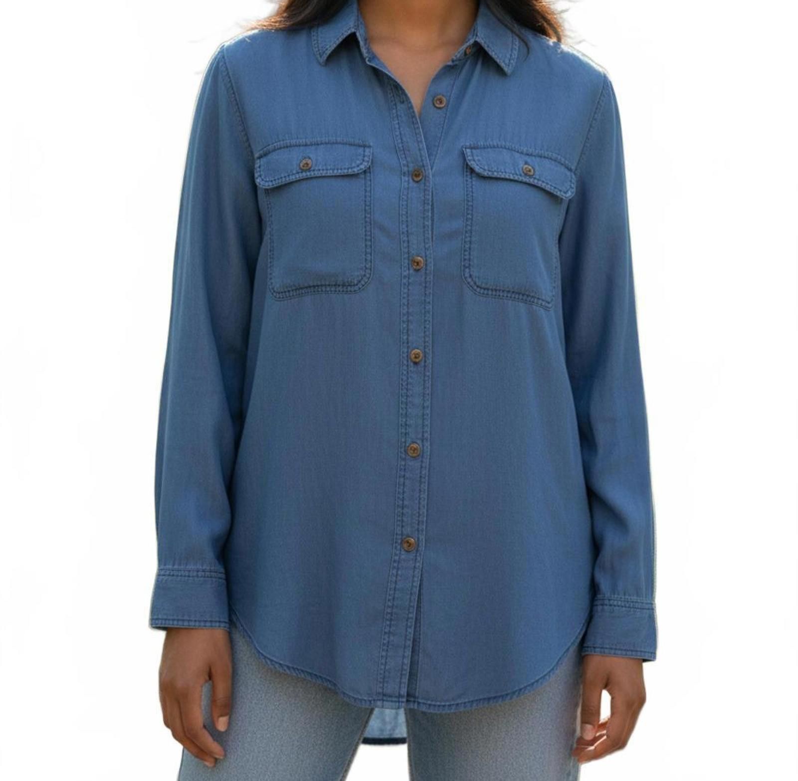 J.Crew J.Crew Women’s Denim Shirt Size 6 Classic Button‑Down Size M / US 6-8 / IT 42-44 - 1 Thumbnail