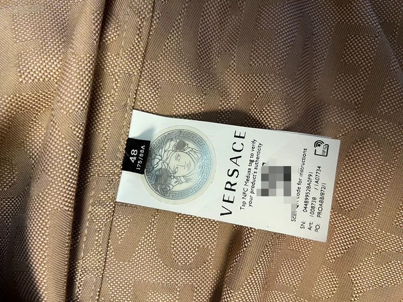 Versace Versace Letter print full print square neck button-down lo Size US M / EU 48-50 / 2 - 6 Thumbnail