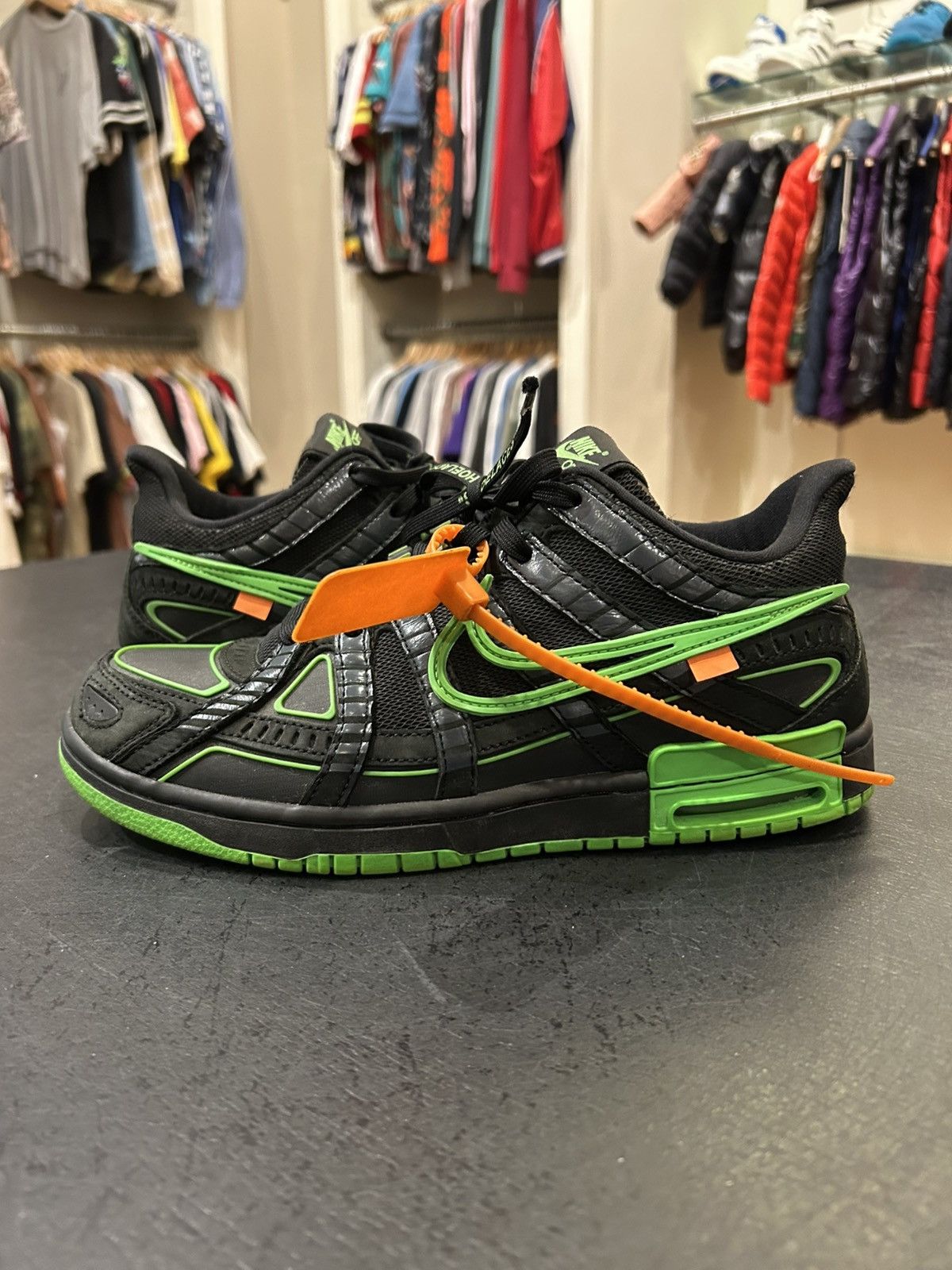Nike Nike Rubber Dunk ‘Off-White Green Strike’ Size US 9.5 / EU 42-43 - 1 Thumbnail