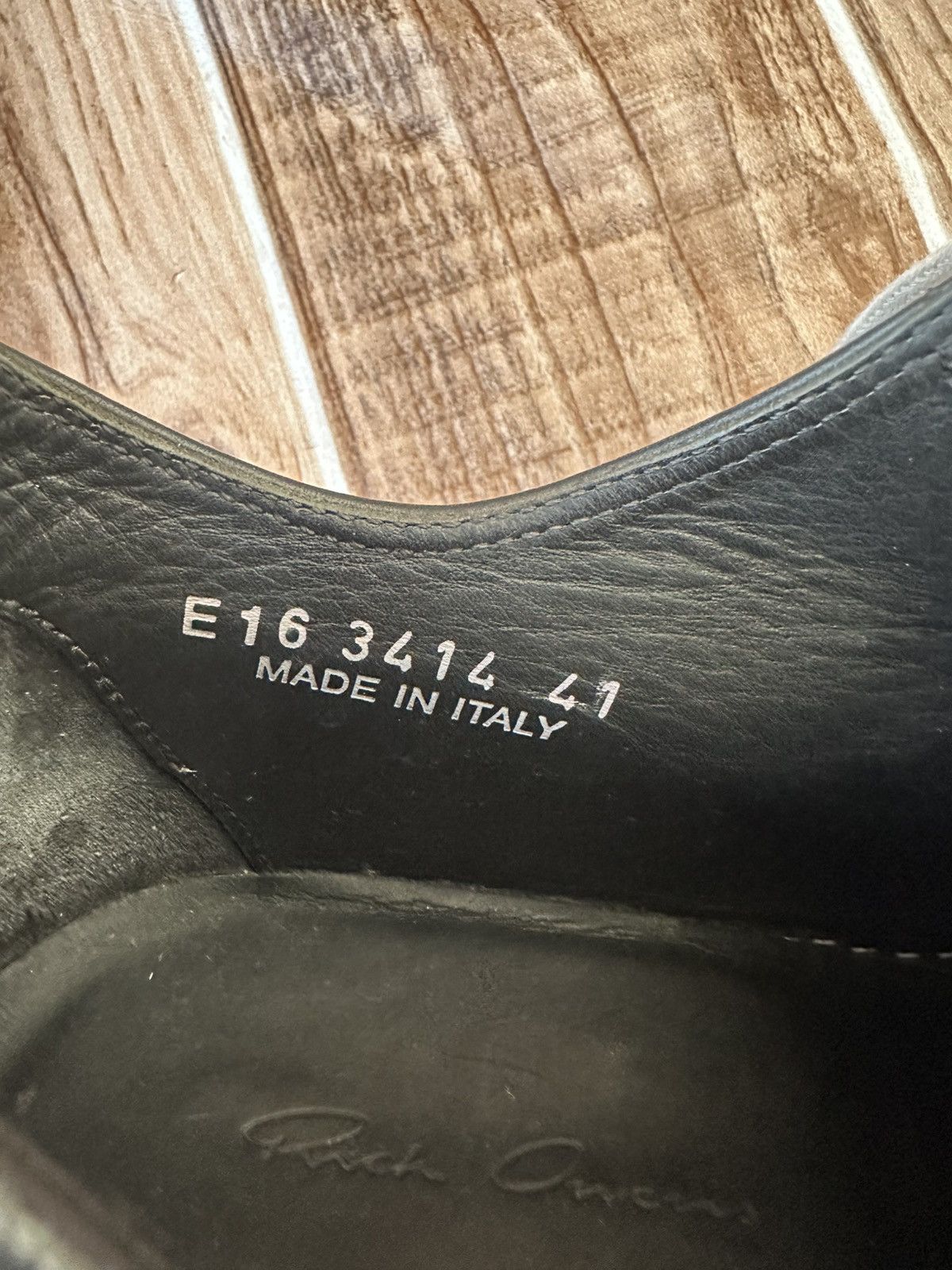 Rick Owens Rick Owens SS16 Leather Mainline Ramones Calf Leather Size US 8.5 / EU 41-42 - 19 Thumbnail