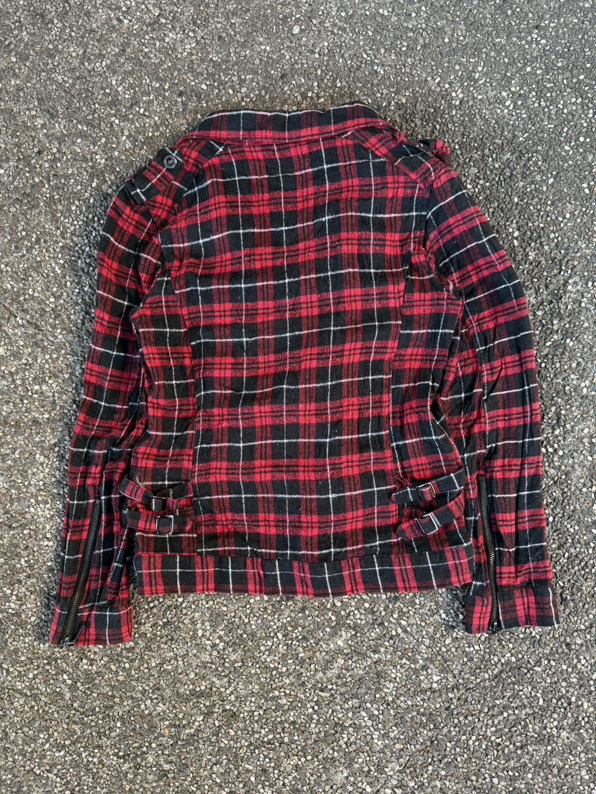 In The Attic In the Attic Tartan Punk Biker Jacket Size M / US 6-8 / IT 42-44 - 3 Thumbnail