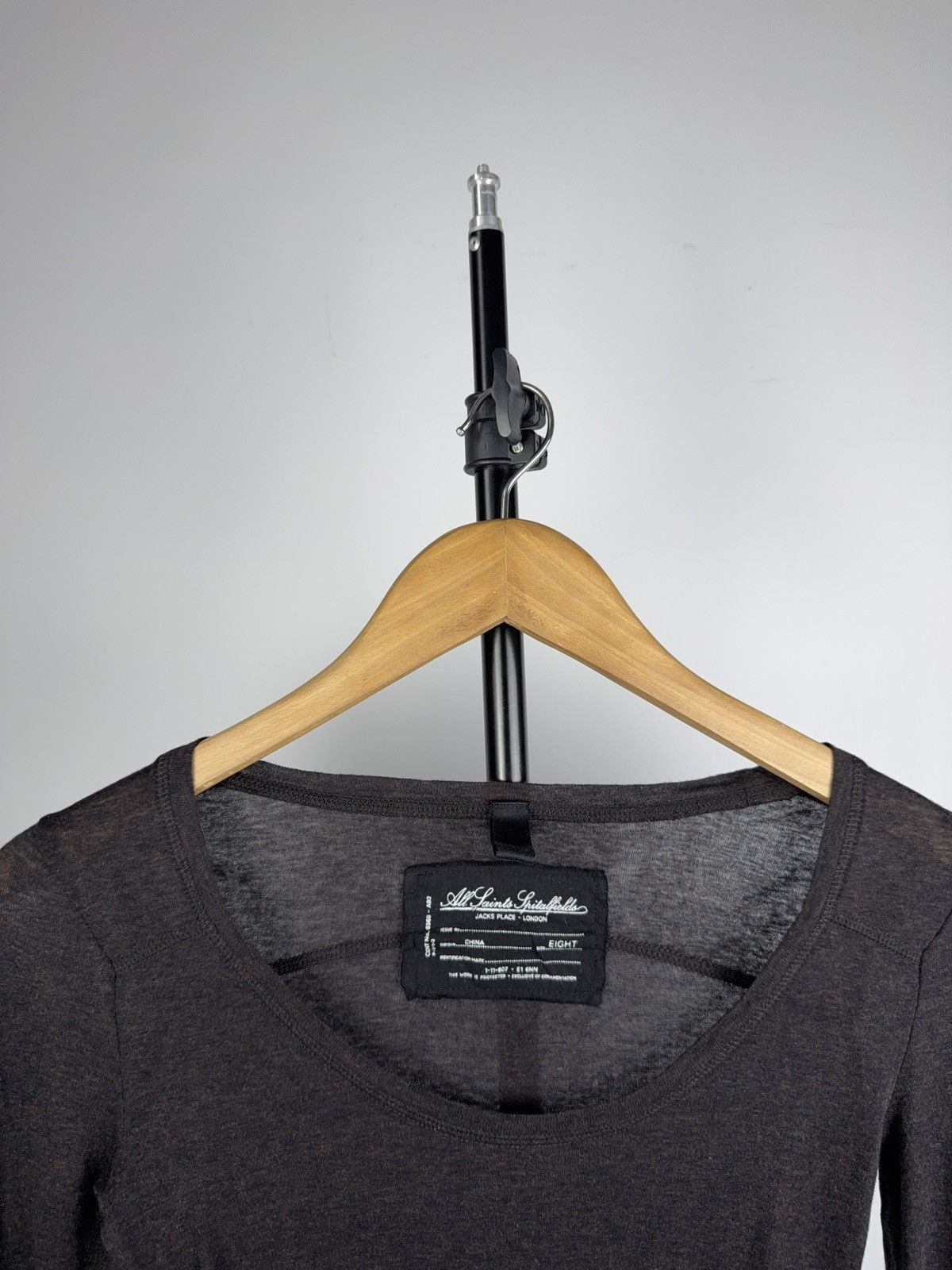 Allsaints Designer Retro AllSaints Luxury 00s Y2K Dress long sleeve Size S / US 4 / IT 40 - 7 Thumbnail