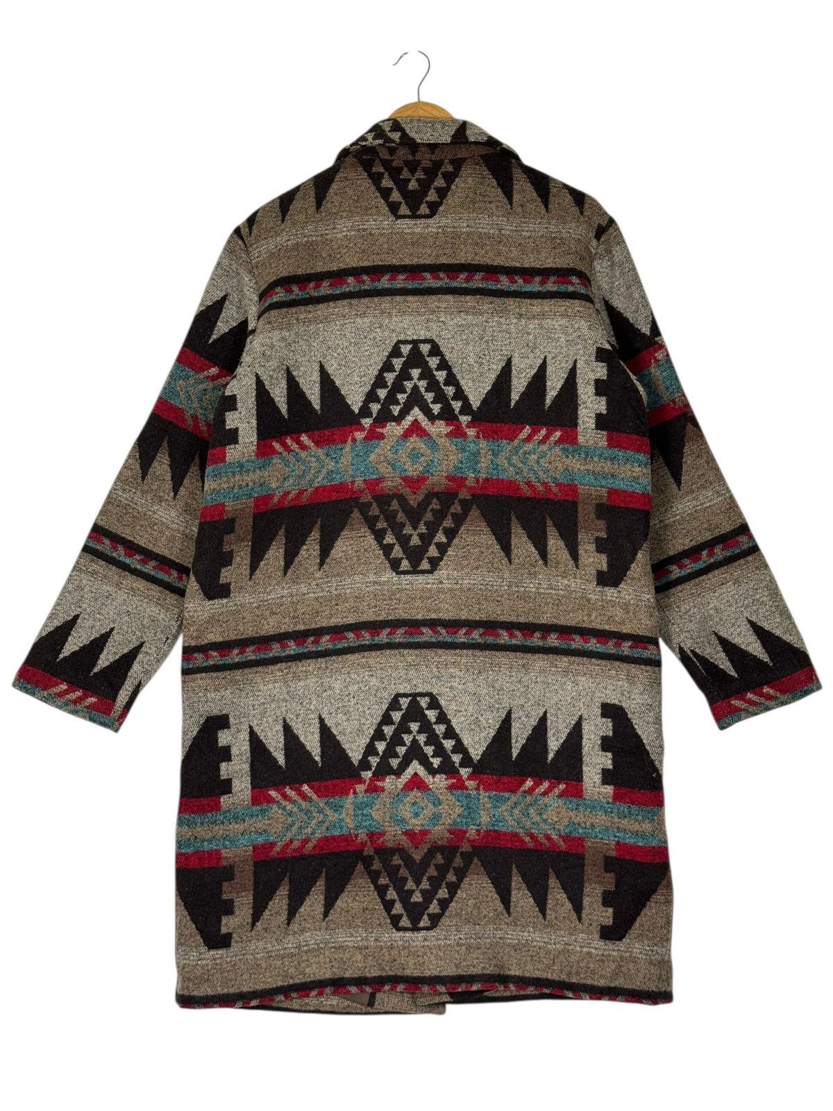 Japanese Brand Japanese Phenomenal Geometry Long Coat Size US L / EU 52-54 / 3 - 10 Thumbnail