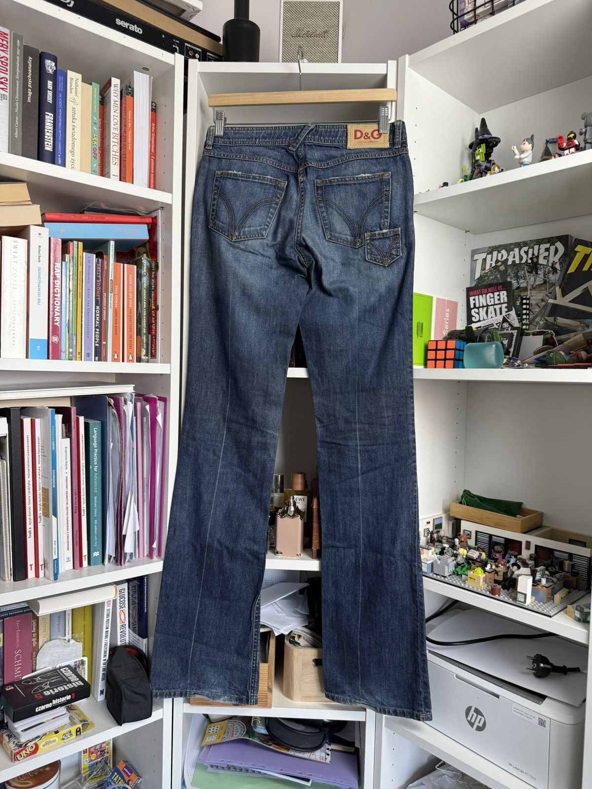 Designer × Dolce & Gabbana Vintage y2k Dolce & Gabbana flared denim pants 26 avantgarde Size 26" / US 2 / IT 38 - 2 Thumbnail