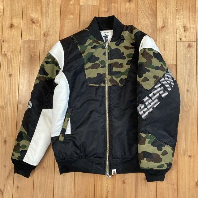 Bape BAPE LOGO MA-1 Bomber Jacket 1st camo a bathing ape Size US S / EU 44-46 / 1 - 1 Thumbnail