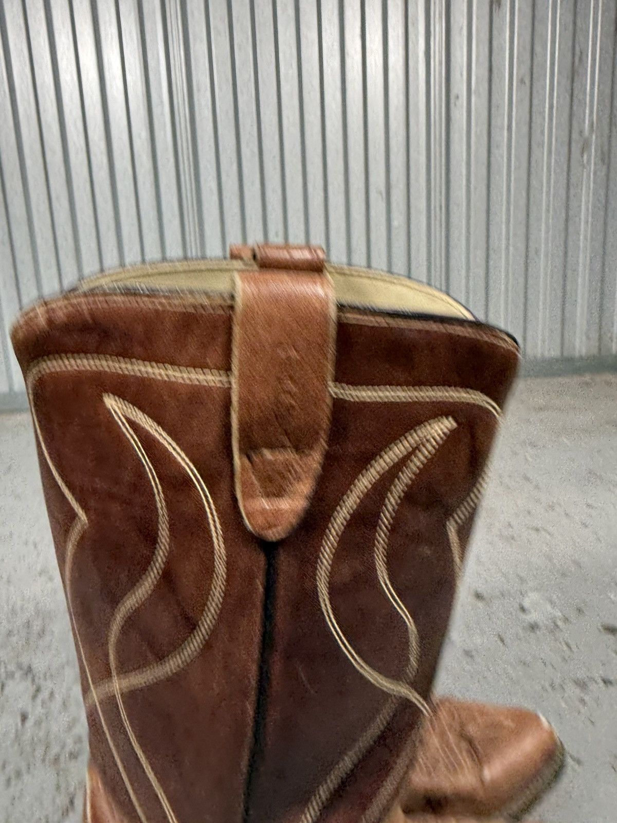 Tony Lama 70s Vintage USA Made Texas Sunburst Inlaid Cowboy Boots Size US 7 / IT 37 - 9 Thumbnail