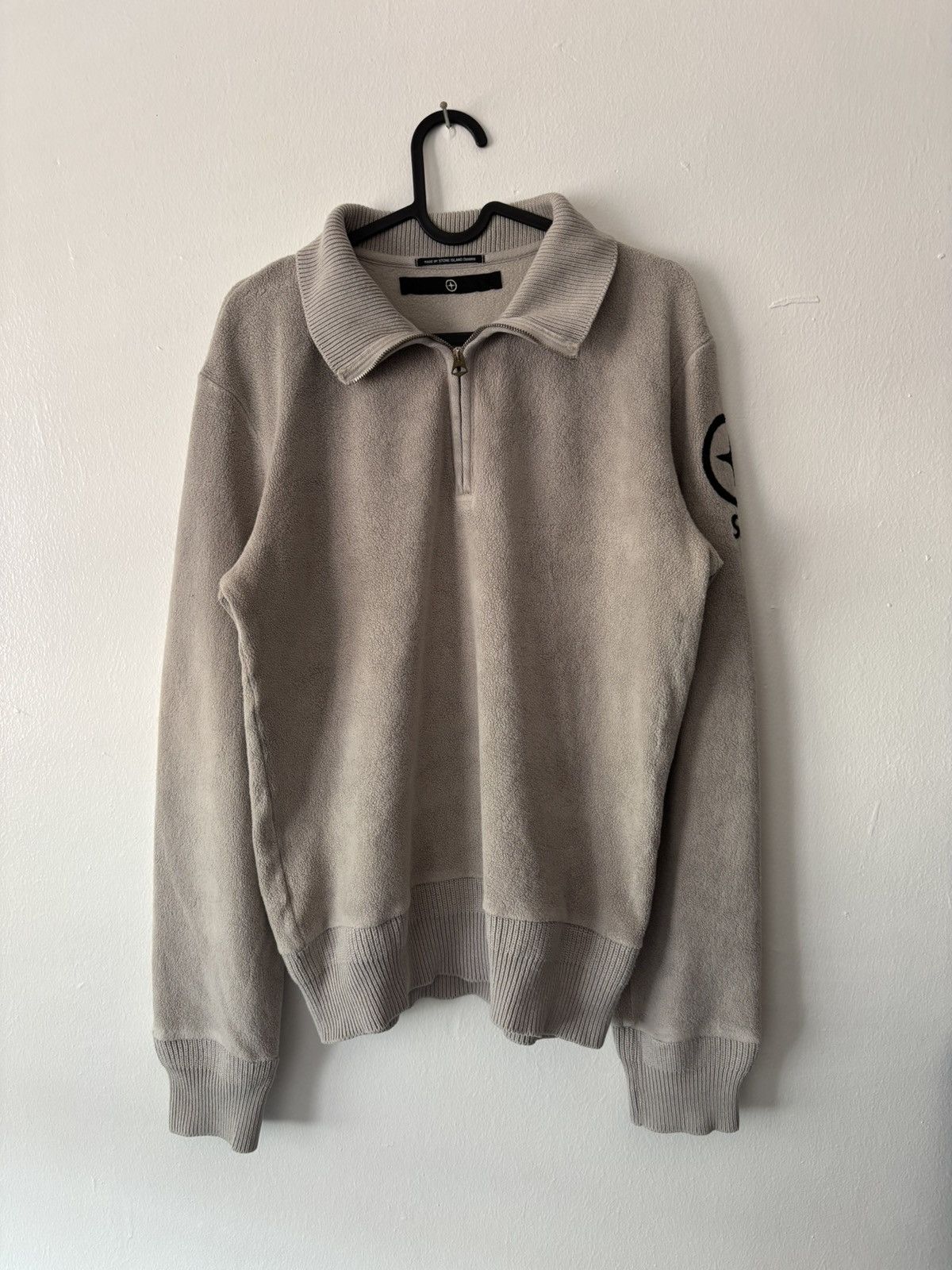 Stone Island AW06 STONE ISLAND DENIMS QUARTER ZIP FLEECE SWEATSHIRT (S) Size US S / EU 44-46 / 1 - 3 Thumbnail
