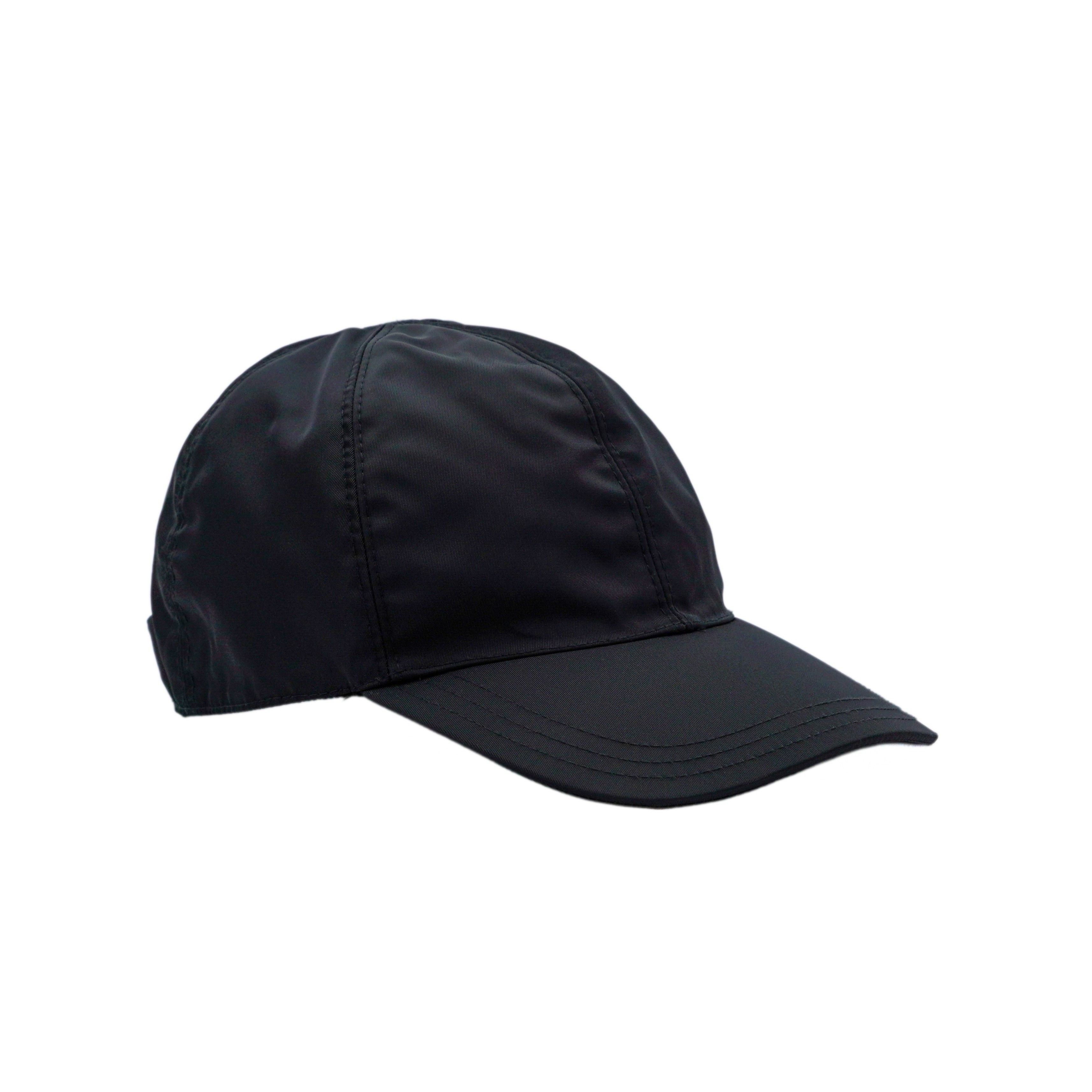 Prada Vintage Prada Milano Black Nylon Tab Logo Baseball Cap Size ONE SIZE - 1 Thumbnail