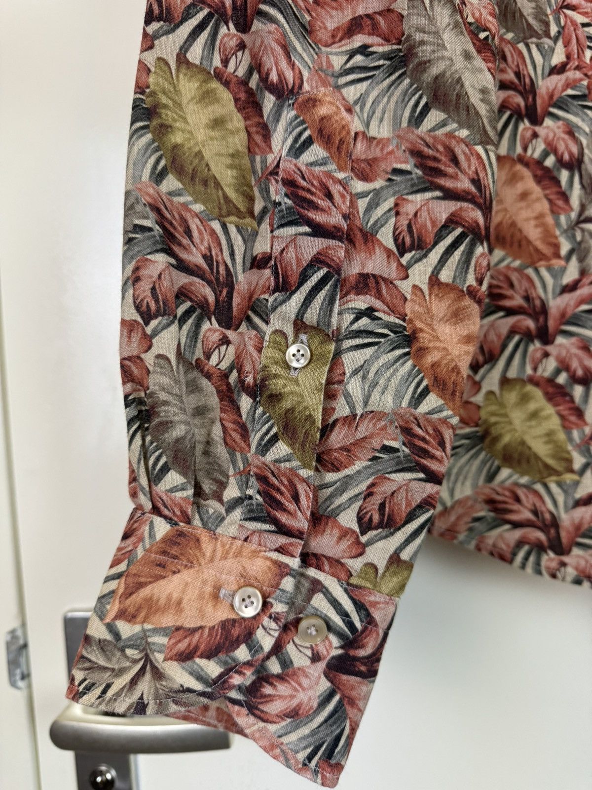 Total Luxury Spa Profuomo 100% linen printed shirt Hawaiian canali style M Size US M / EU 48-50 / 2 - 8 Thumbnail