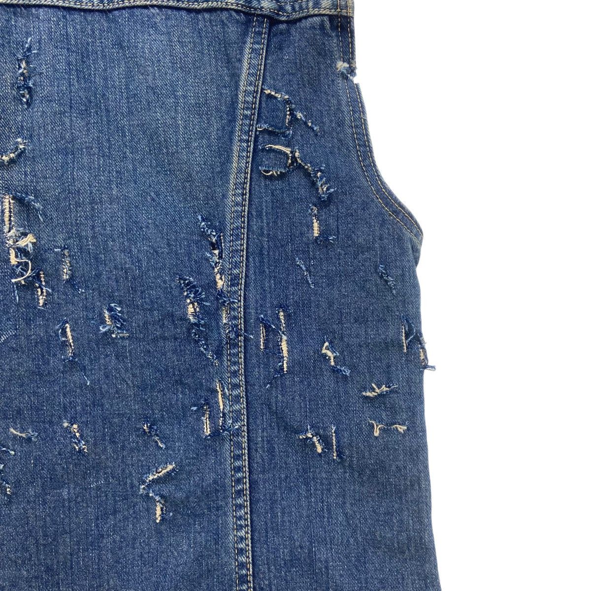Edwin Vintage Edwin Trucker Sleeveless Distressed Denim Jacket Size US M / EU 48-50 / 2 - 5 Thumbnail