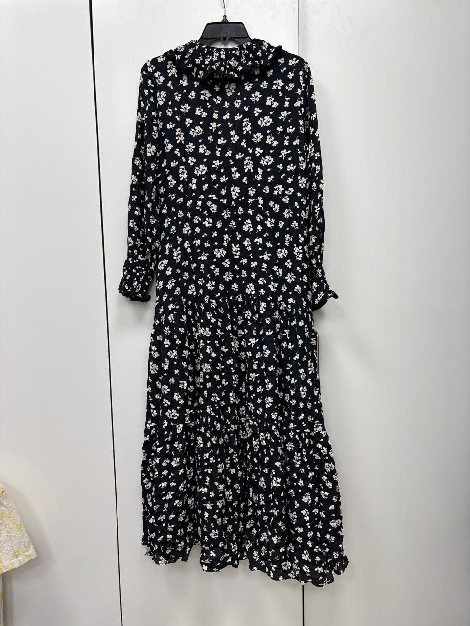 RIXO Rixo Casual Regular Sleeves Printed Women Black Top Size M / US 6-8 / IT 42-44 - 2 Thumbnail