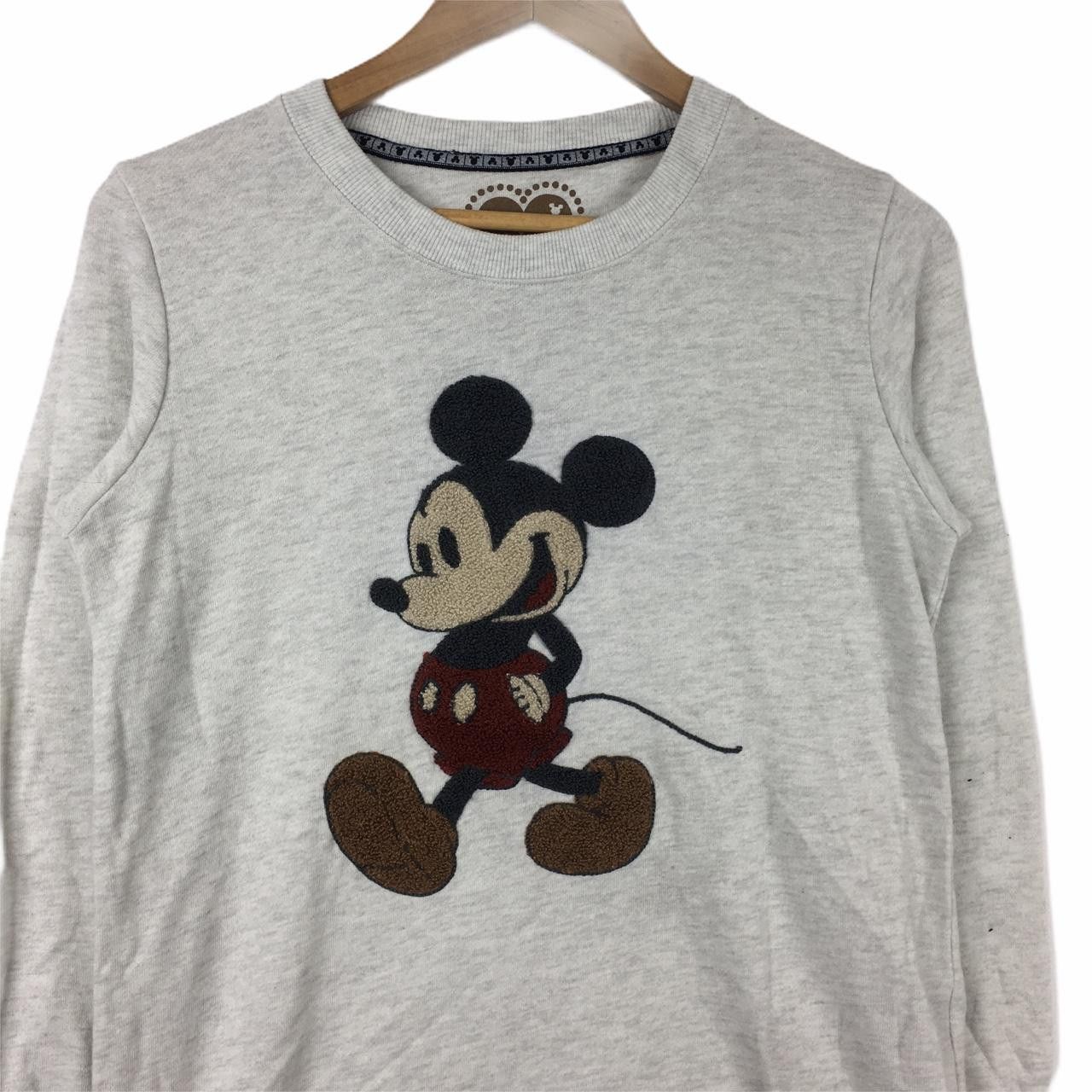 Mickey Mouse Vtg MICKEY MOUSE Grey Crewneck Sweater Sweatshirt Jumper Size M / US 6-8 / IT 42-44 - 2 Thumbnail
