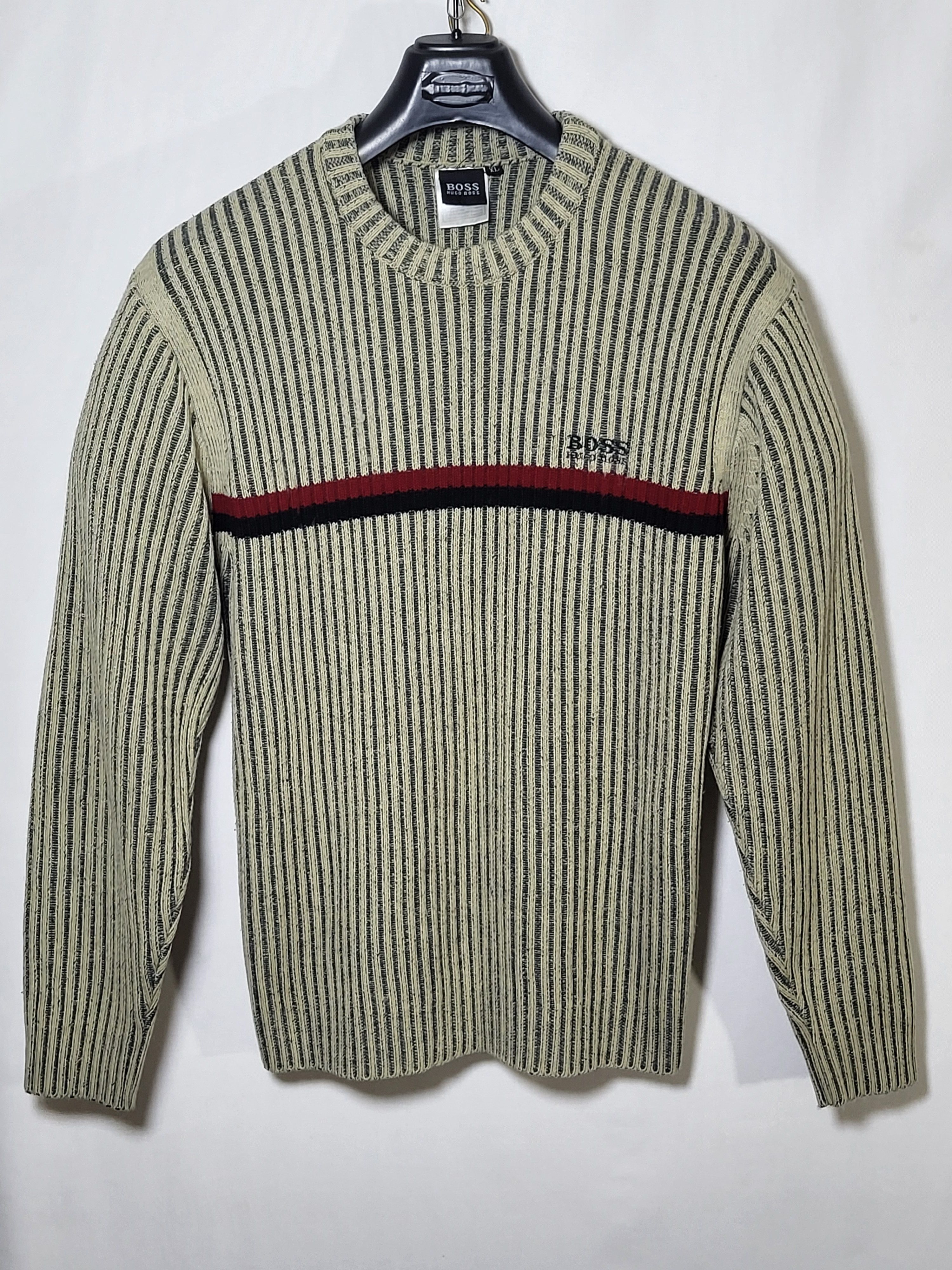 Hugo Boss Hugo Boss Stripe Knit Sweater Sweatshirt Jumper Size US XL / EU 56 / 4 - 3 Thumbnail