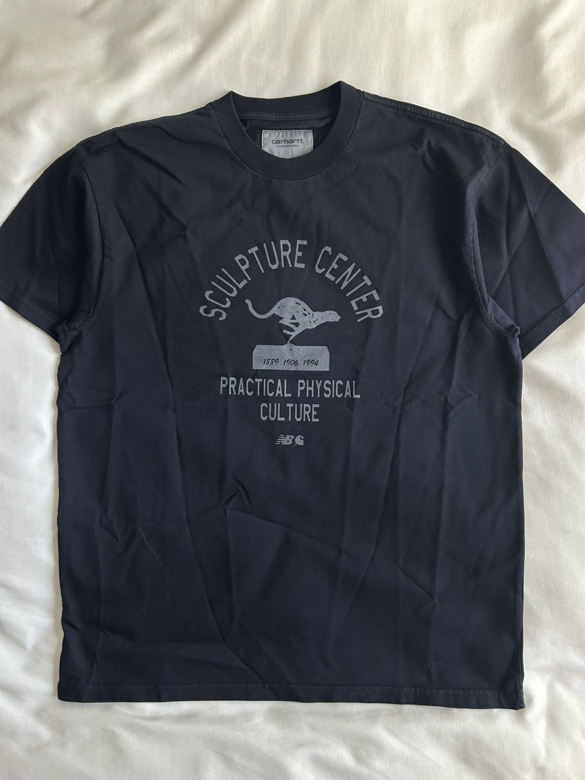 Carhartt Wip × New Balance Carhartt WIP New Balance Sculpture Center Tee Navy Size US M / EU 48-50 / 2 - 1 Thumbnail