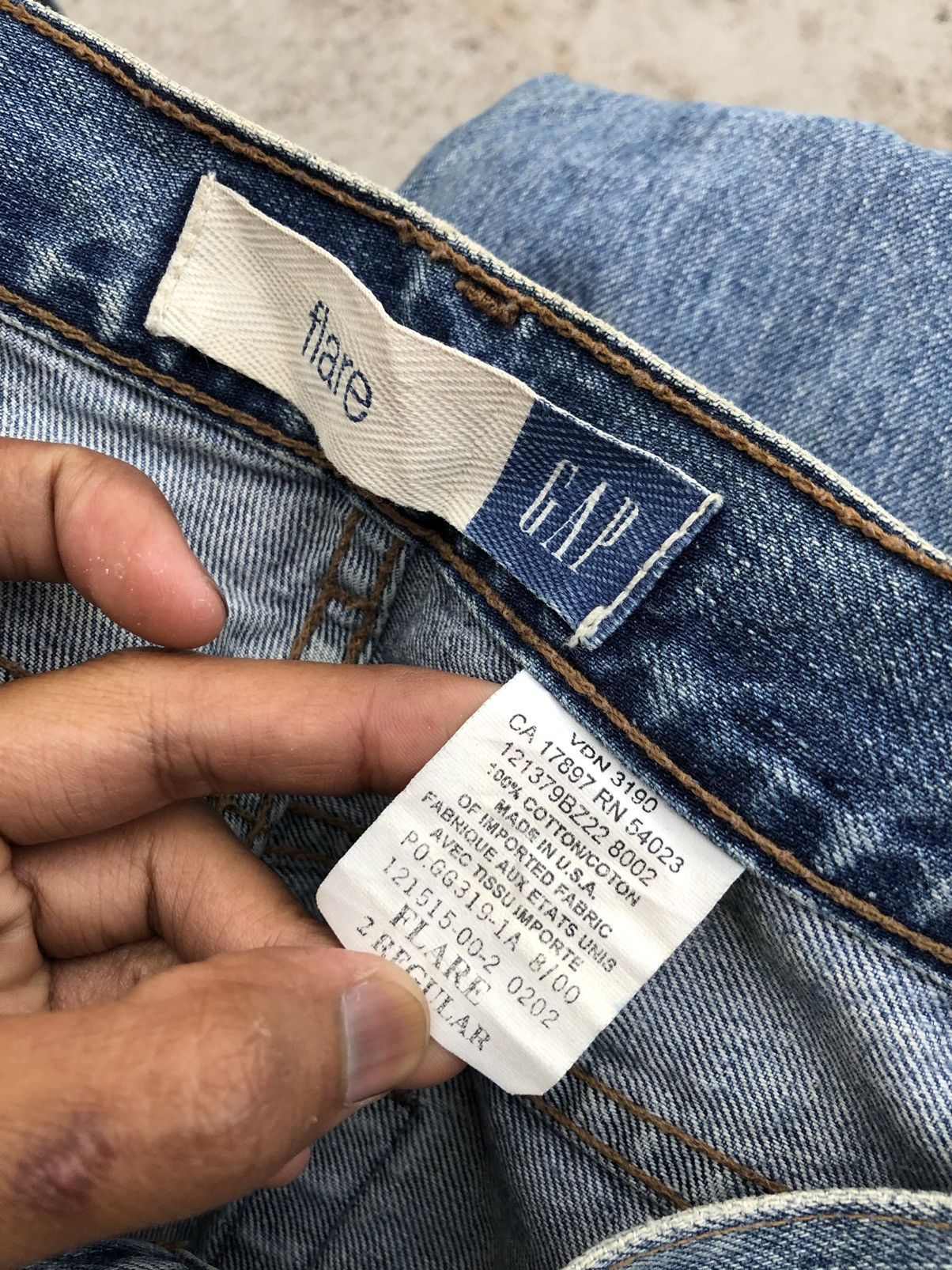 Gap × Vintage FLARED⚡️⚡️VINTAGE GAP USA BLUE JEANS Size 28" / US 6 / IT 42 - 4 Thumbnail