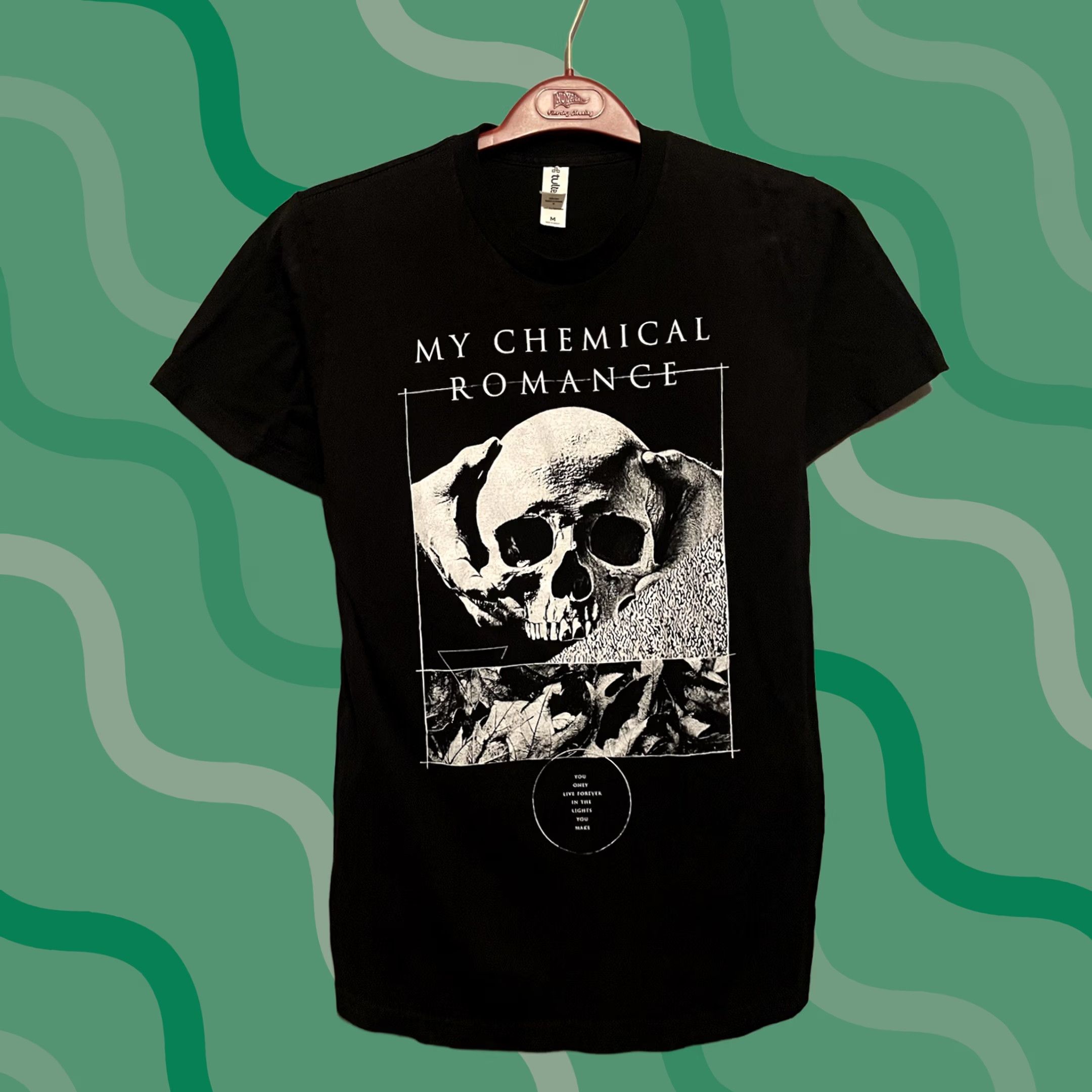 Tultex My Chemical Romance You Only Live Forever In The Lights You Make T-Shirt M Black Cotton Short Sleeve Mens 27” 18” Pit to Pit Band Tultex C245 Size US M / EU 48-50 / 2 - 1 Thumbnail