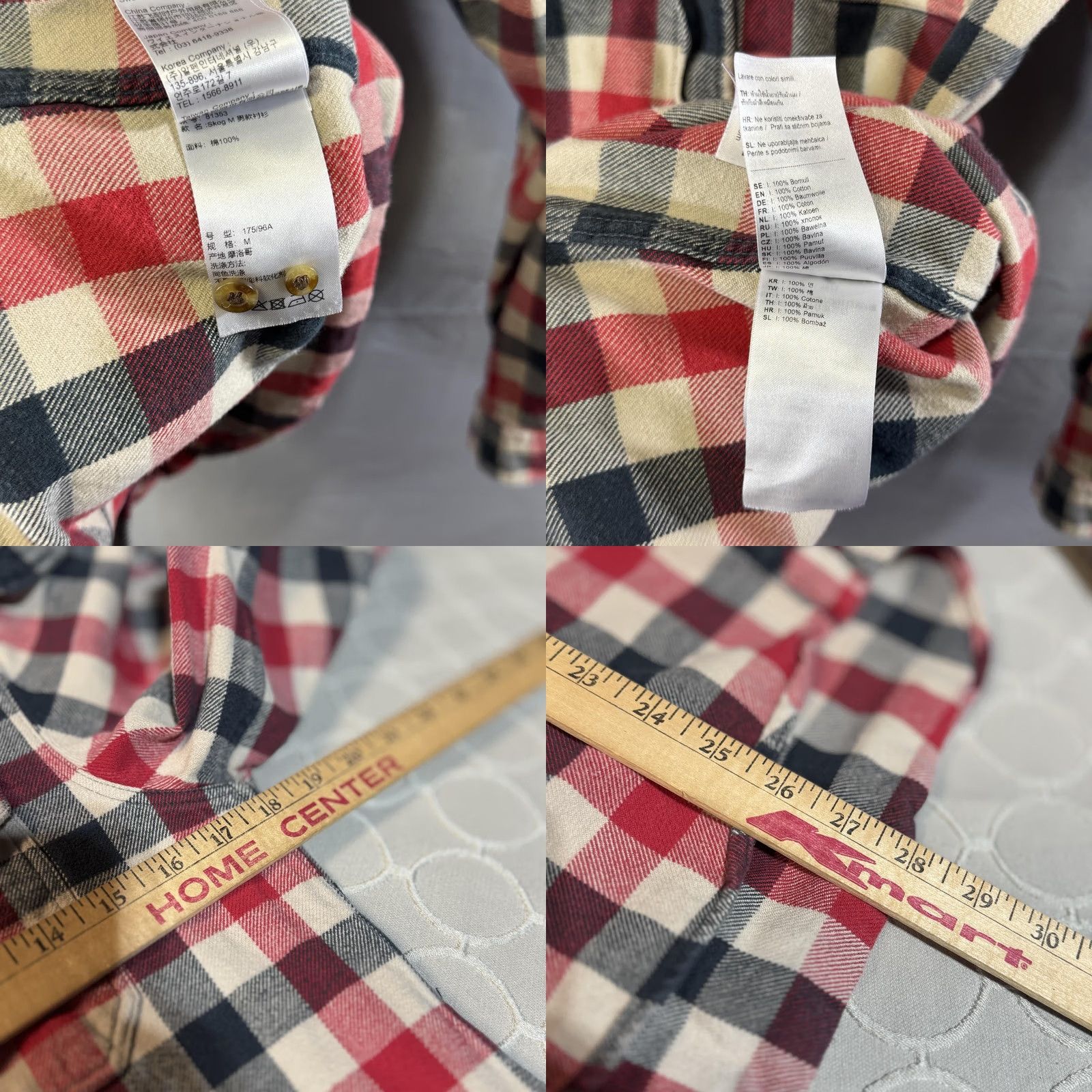 Vintage Fjällräven Skog Shirt Mens M Red Blue Plaid Flannel Slim Fit Outdoor Work Shirt Size US M / EU 48-50 / 2 - 8 Thumbnail