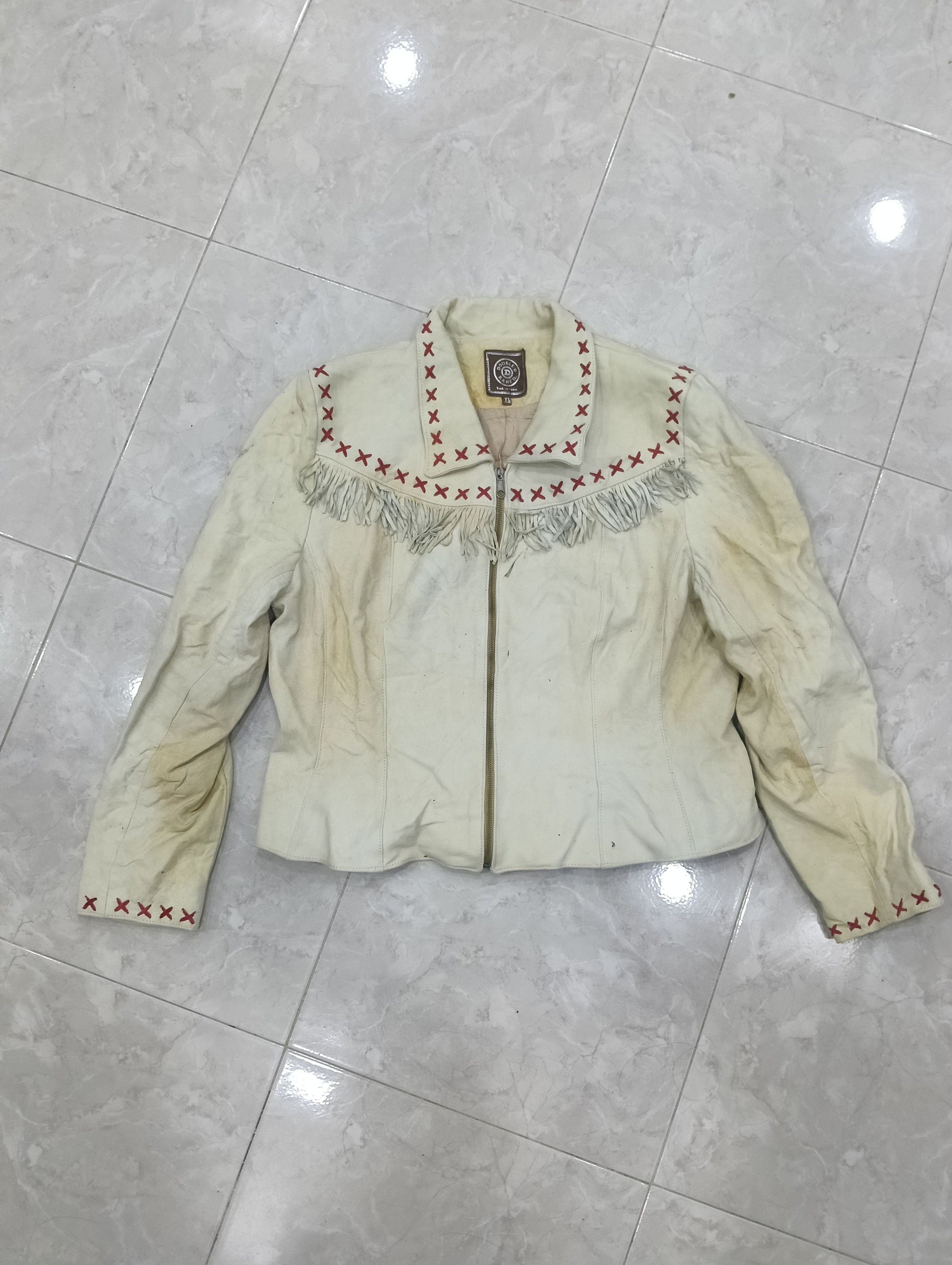 Double D Ranch Vintage Western Double D Ranch Soft Leather Jacket Size XL / US 12-14 / IT 48-50 - 1 Thumbnail