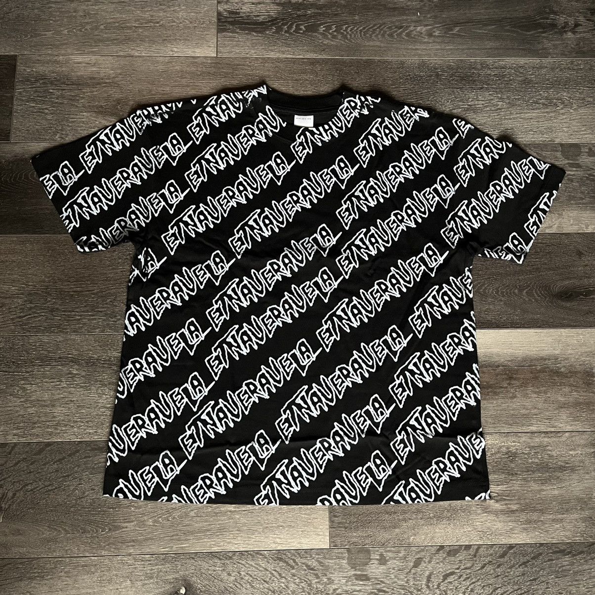 Fakemink Etna Vera Vela All Over Print S/S Black Tee Shirt
